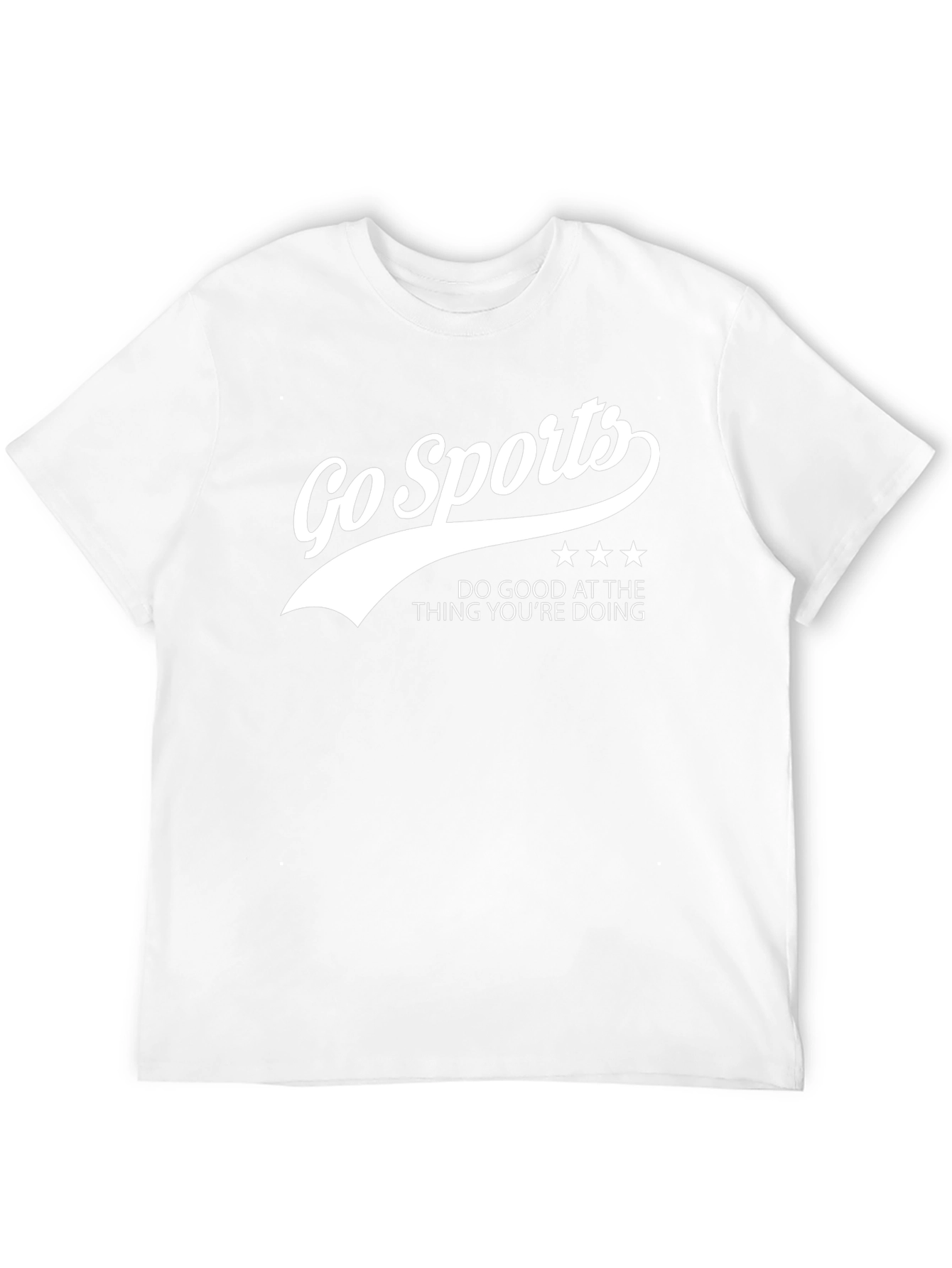 Go Sports Slogan Black T-Shirt