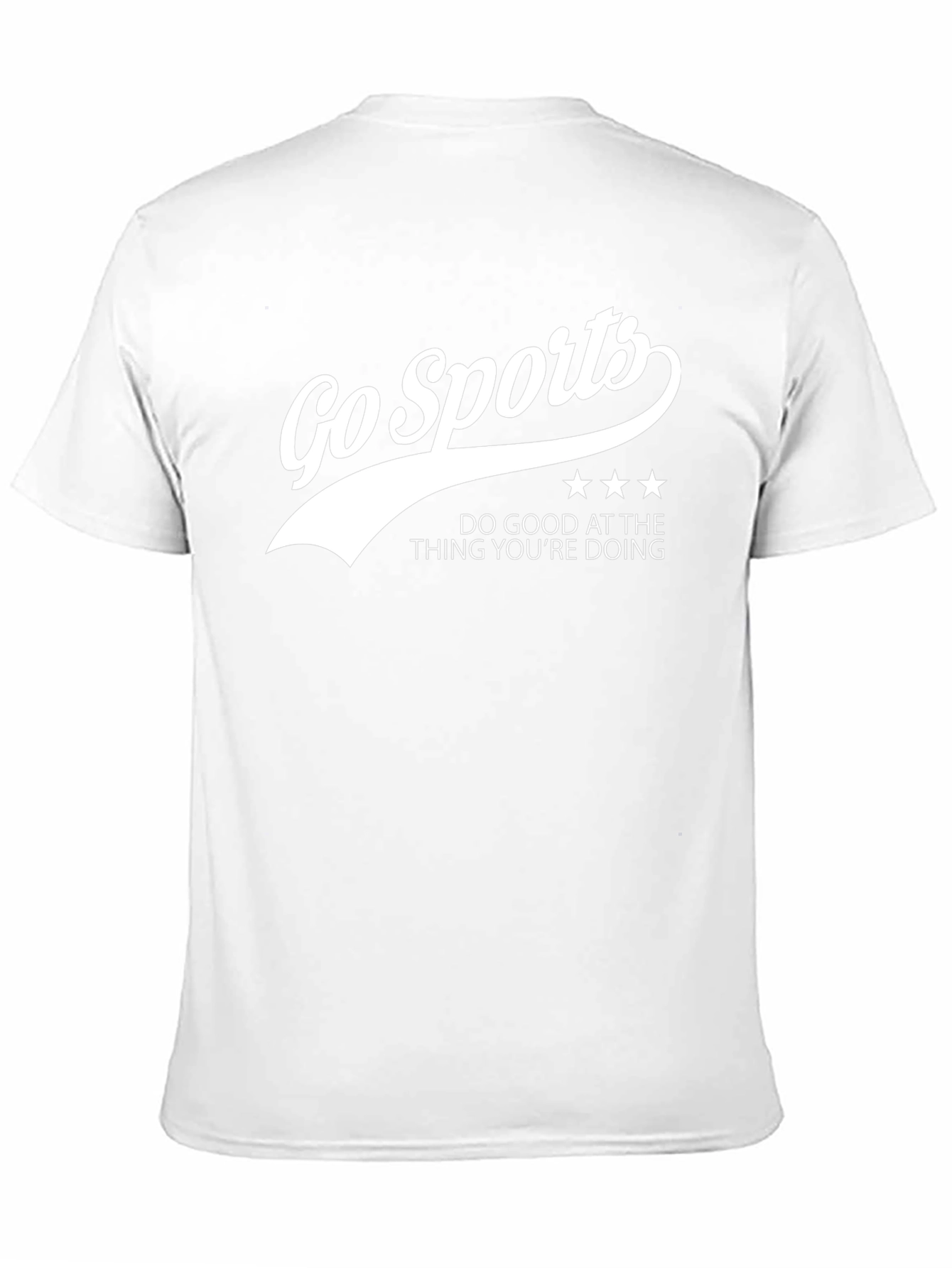 Go Sports Slogan Black T-Shirt