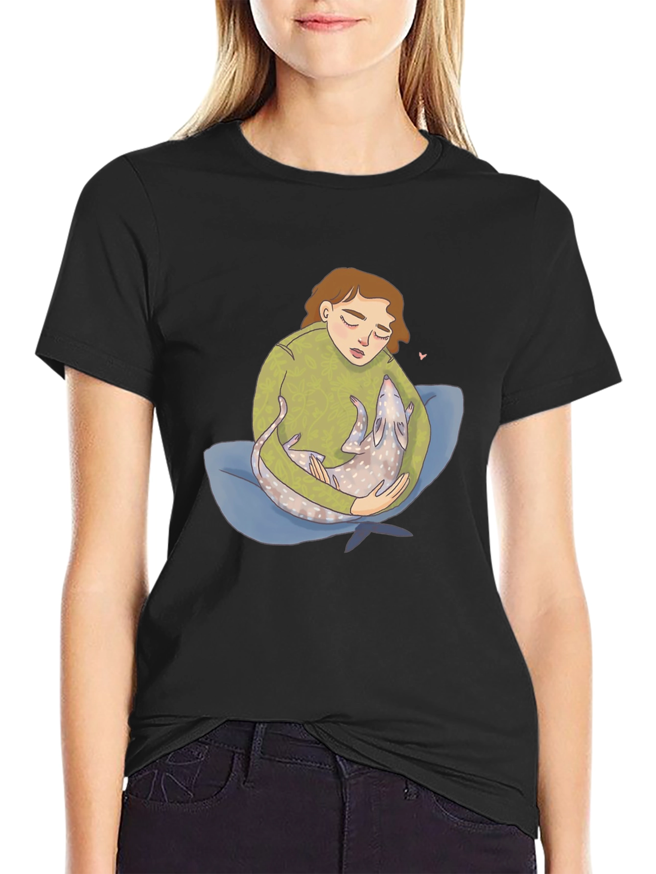 Comfort Print Tee - Girl & Pet
