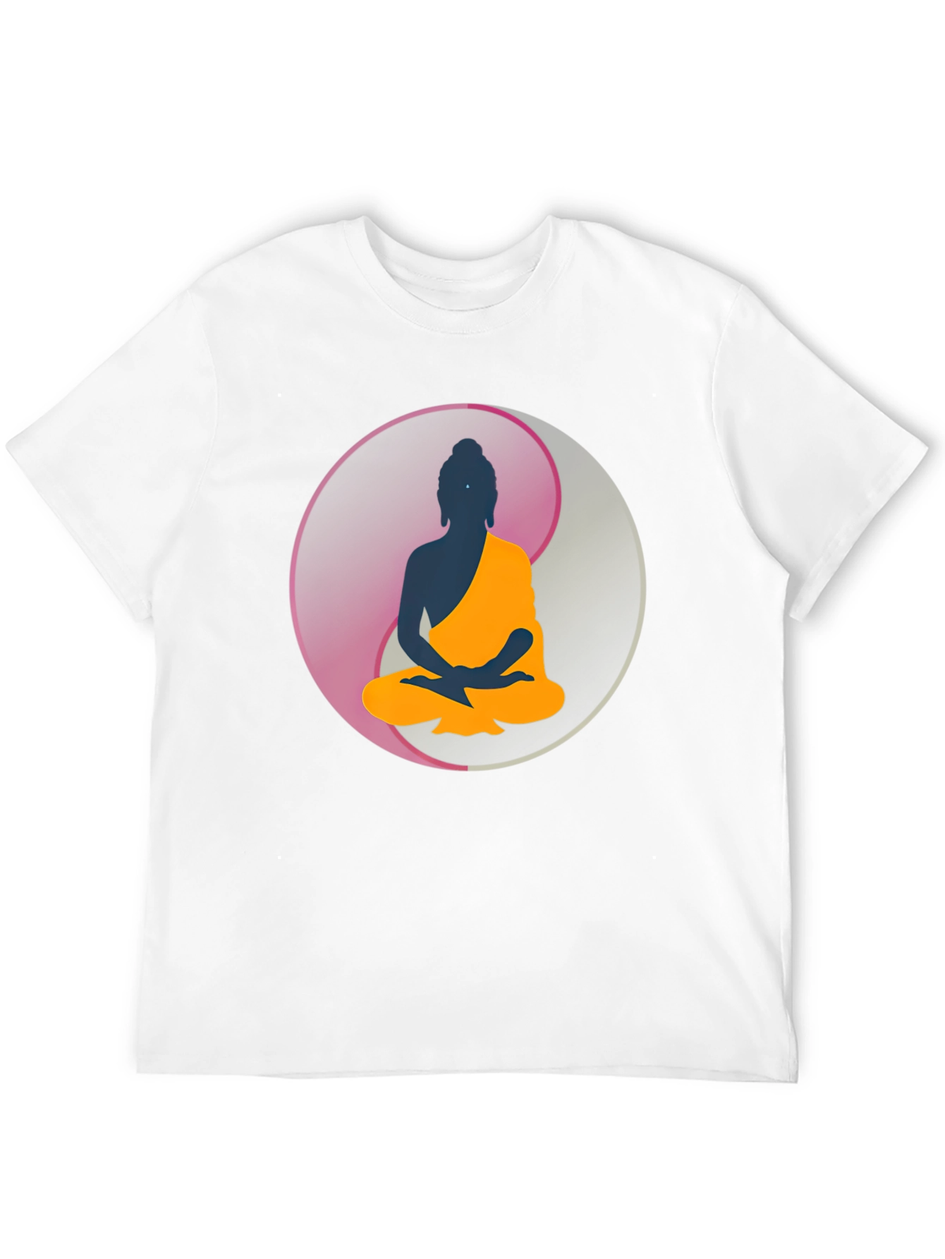 Buddha Yin Yang Graphic T-Shirt - Meditation Zen Tee