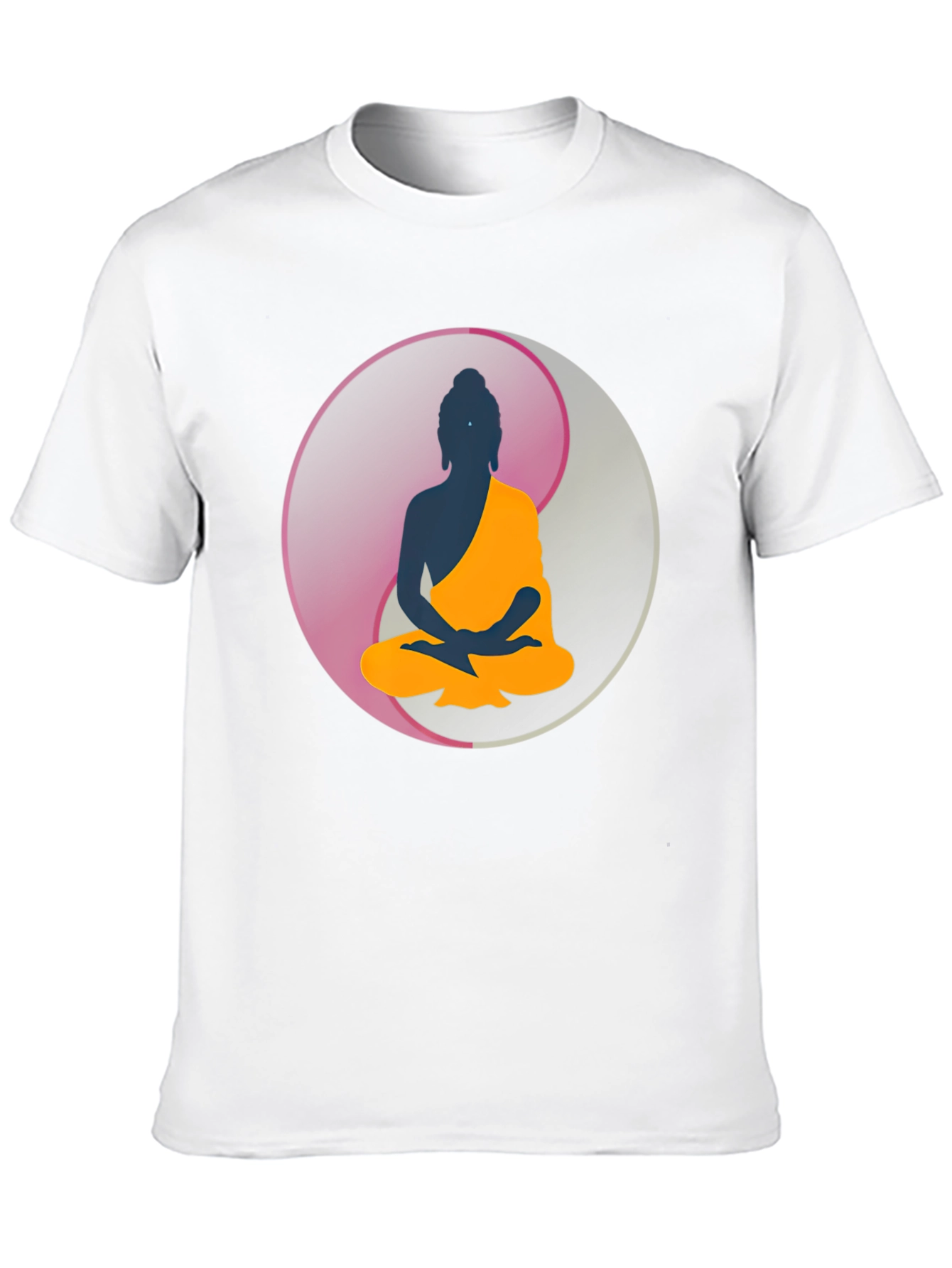 Buddha Yin Yang Graphic T-Shirt - Meditation Zen Tee