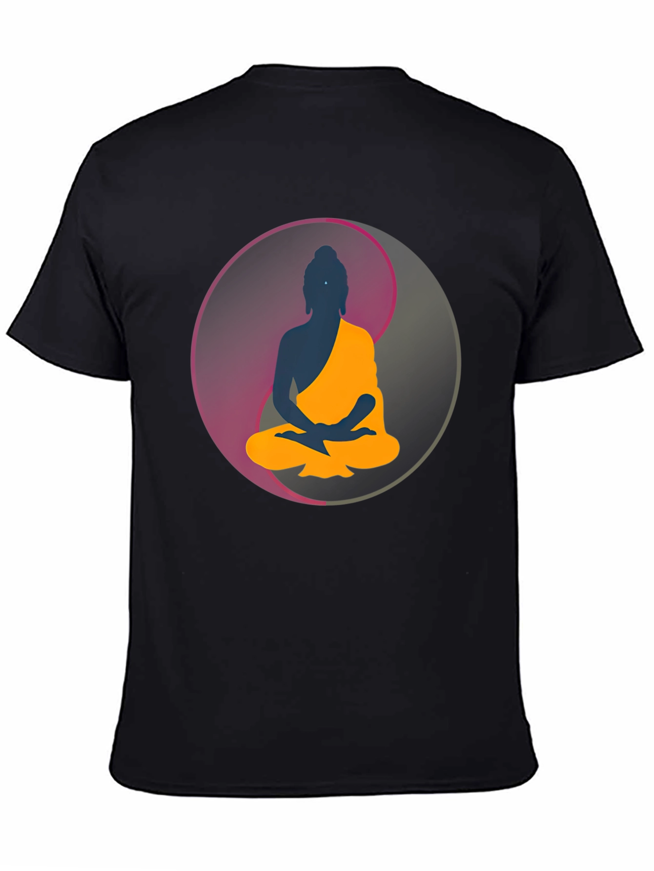 Buddha Yin Yang Graphic T-Shirt - Meditation Zen Tee