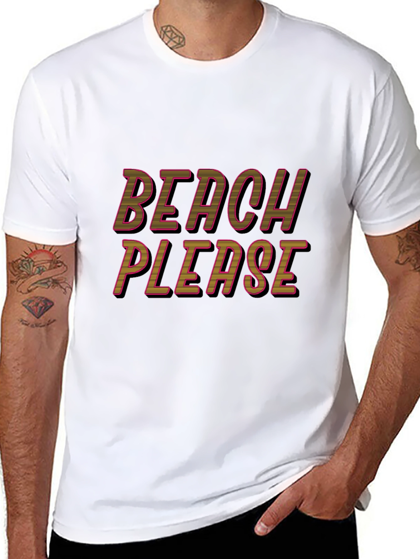 Beach Please Graphic T-Shirt