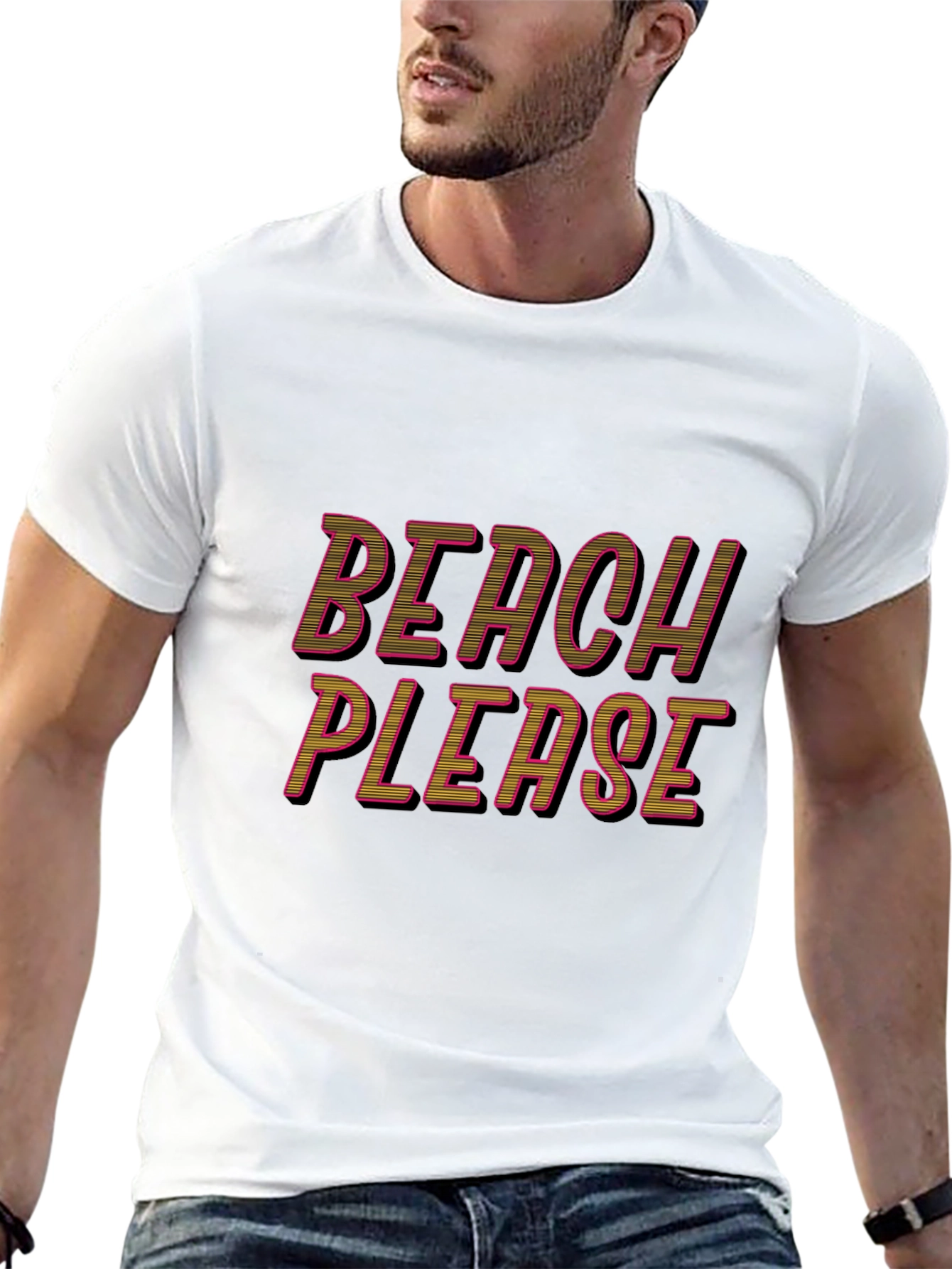 Beach Please Graphic T-Shirt