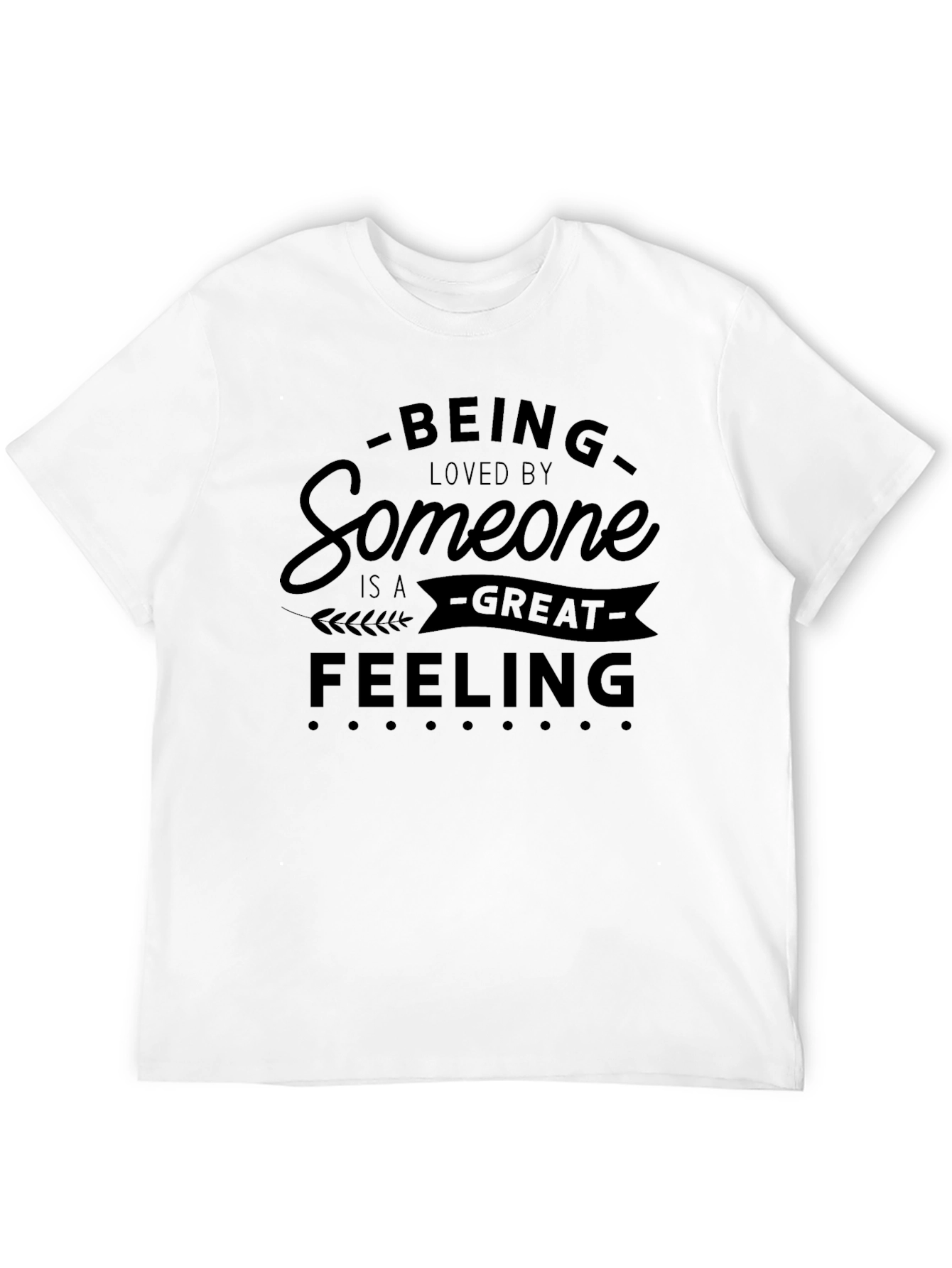Loved By Someone Black Graphic T-Shirt