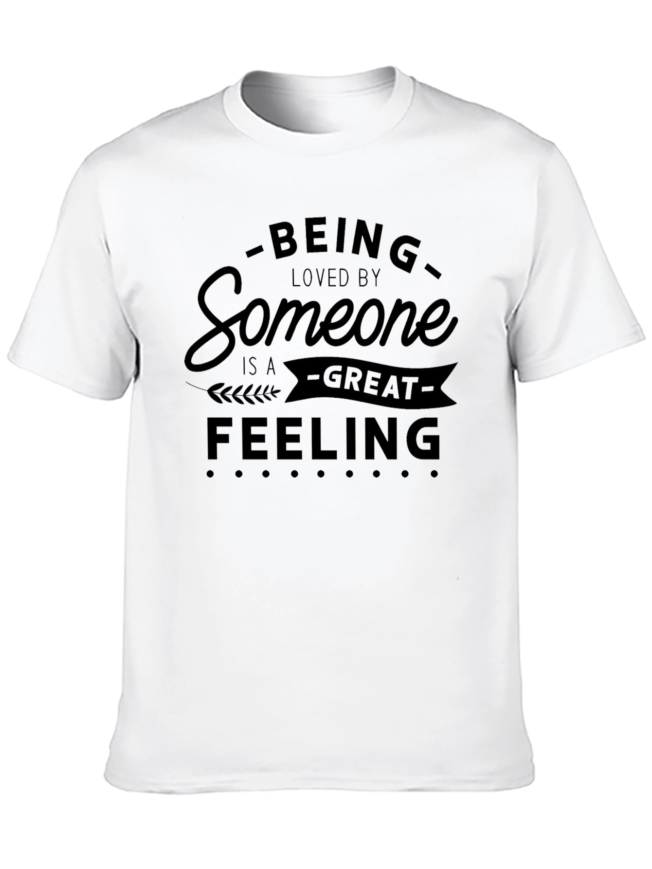 Loved By Someone Black Graphic T-Shirt