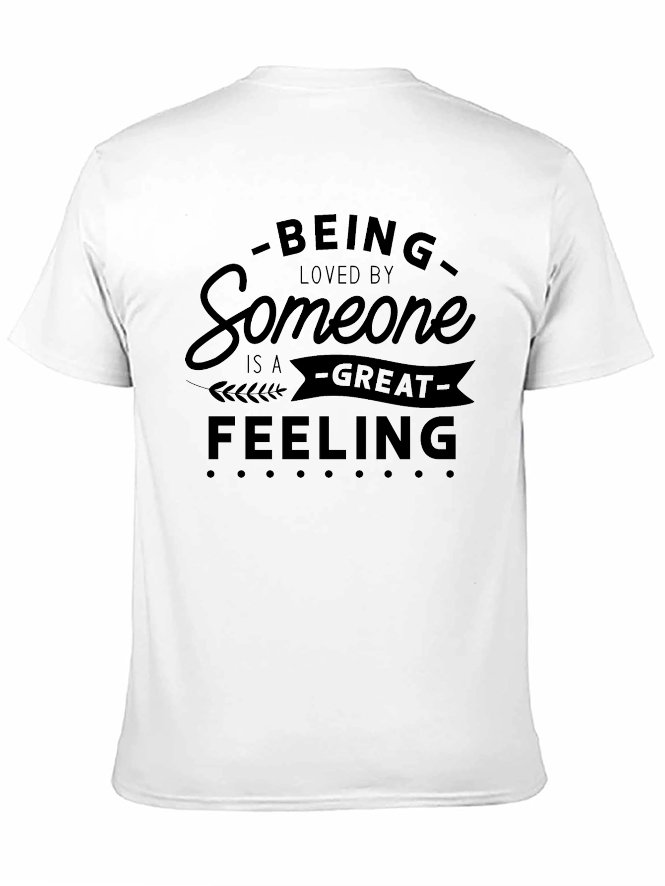 Loved By Someone Black Graphic T-Shirt