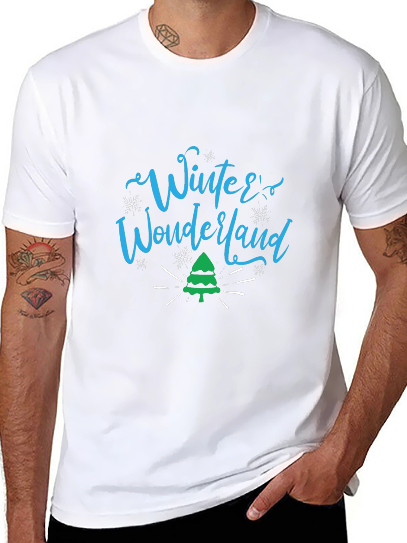 Winter Wonderland Black T-Shirt