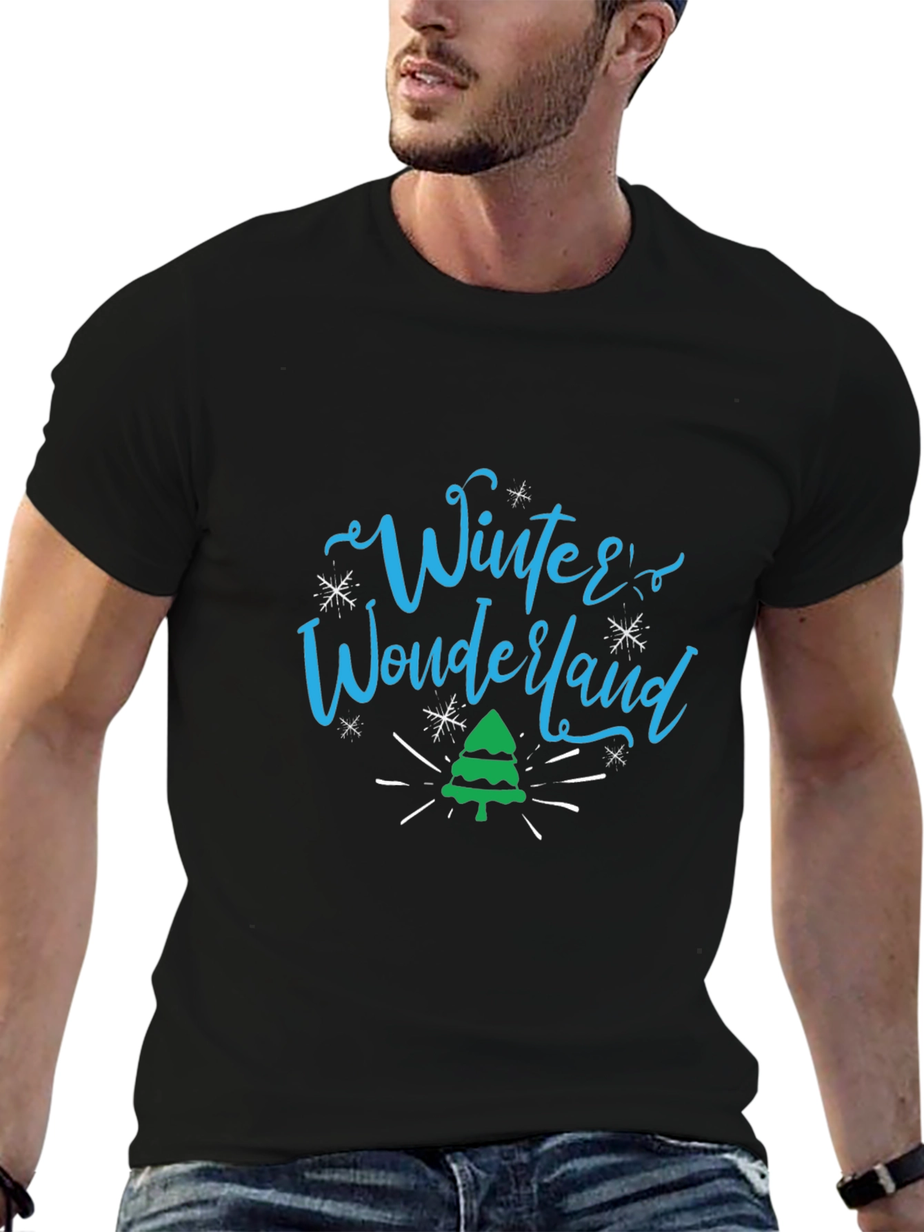 Winter Wonderland Black T-Shirt