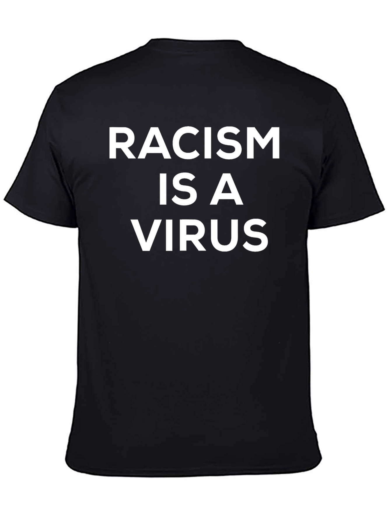 Racism is a Virus Black Graphic Tee