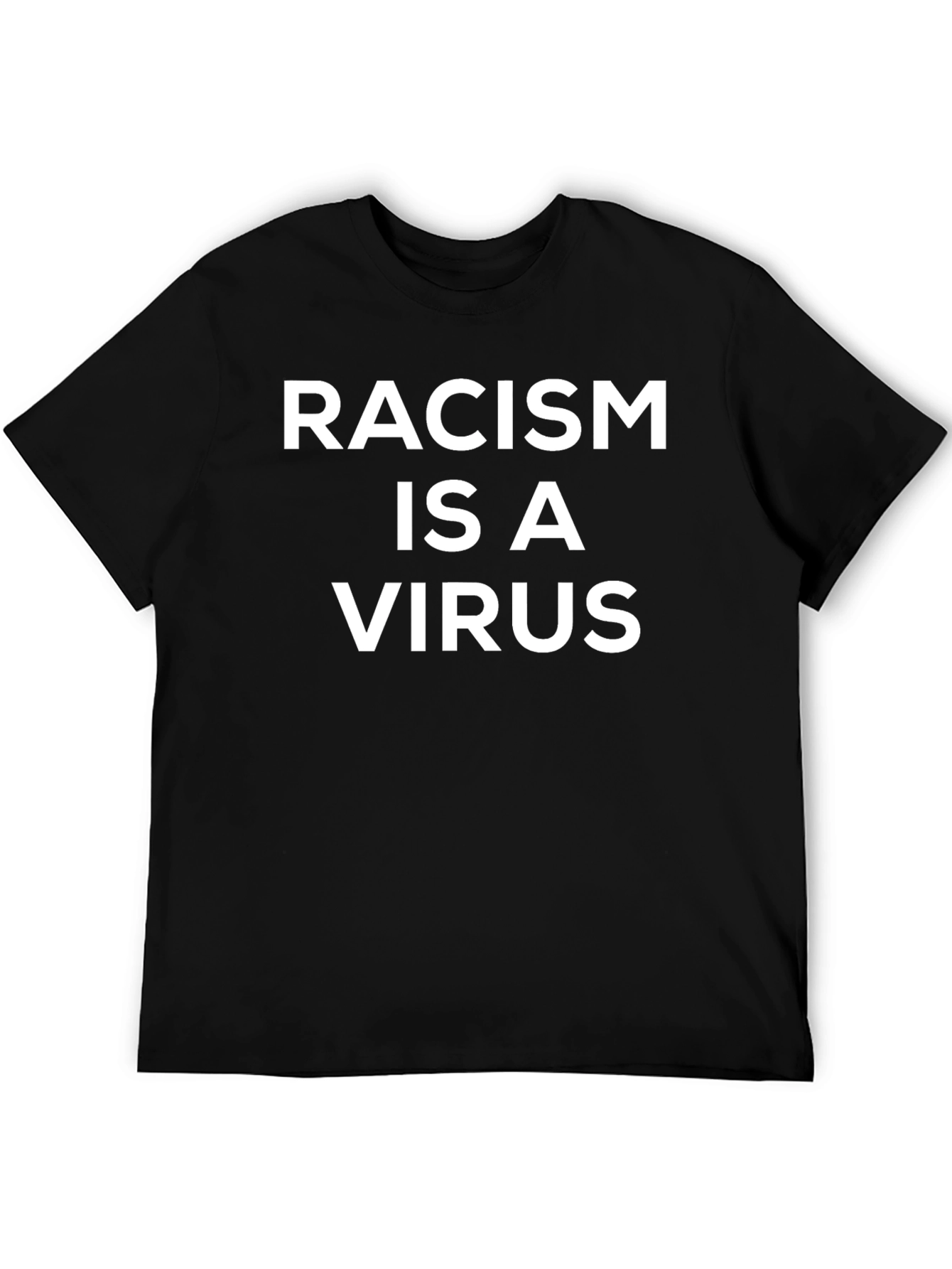 Racism is a Virus Black Graphic Tee
