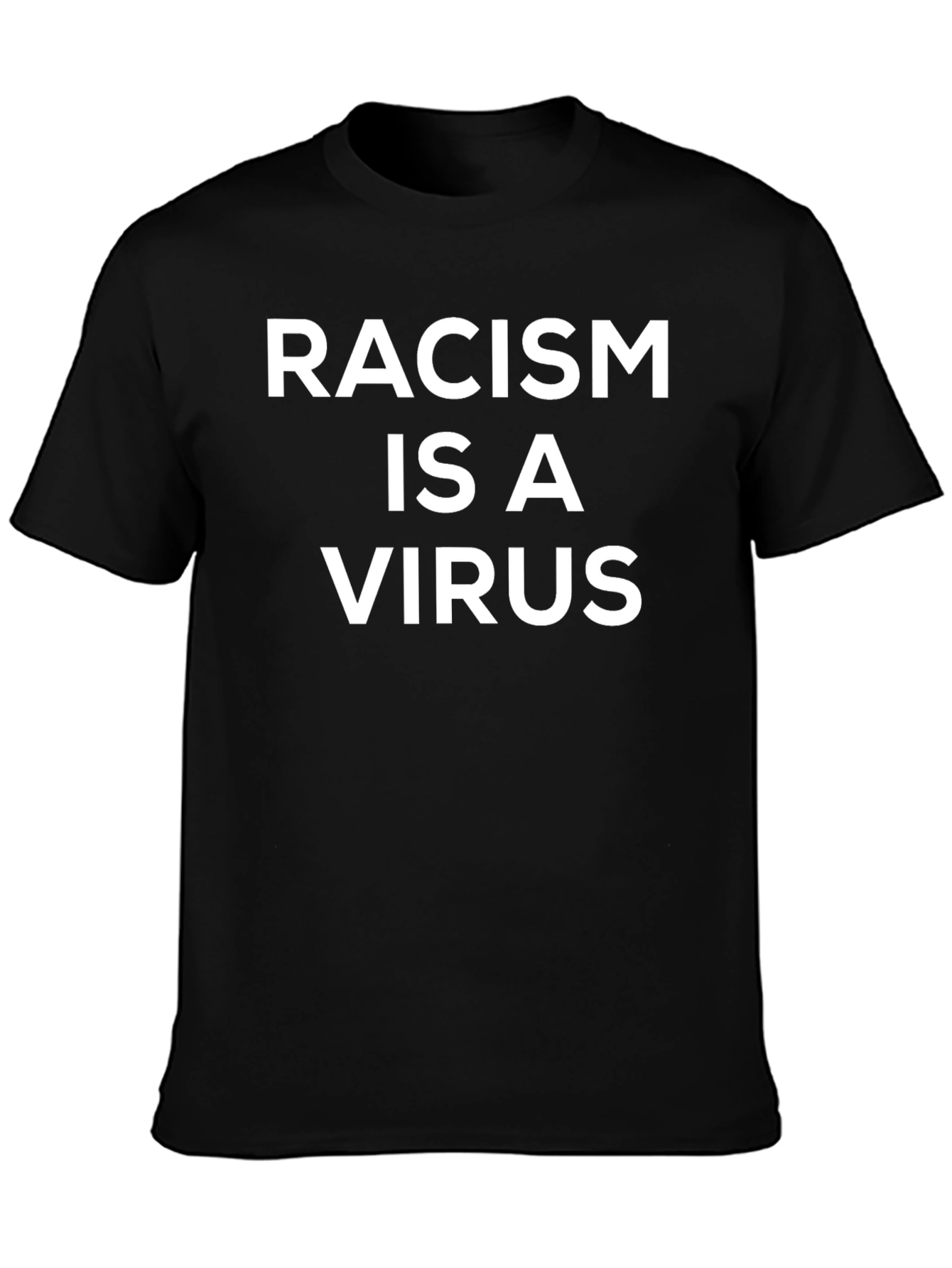 Racism is a Virus Black Graphic Tee
