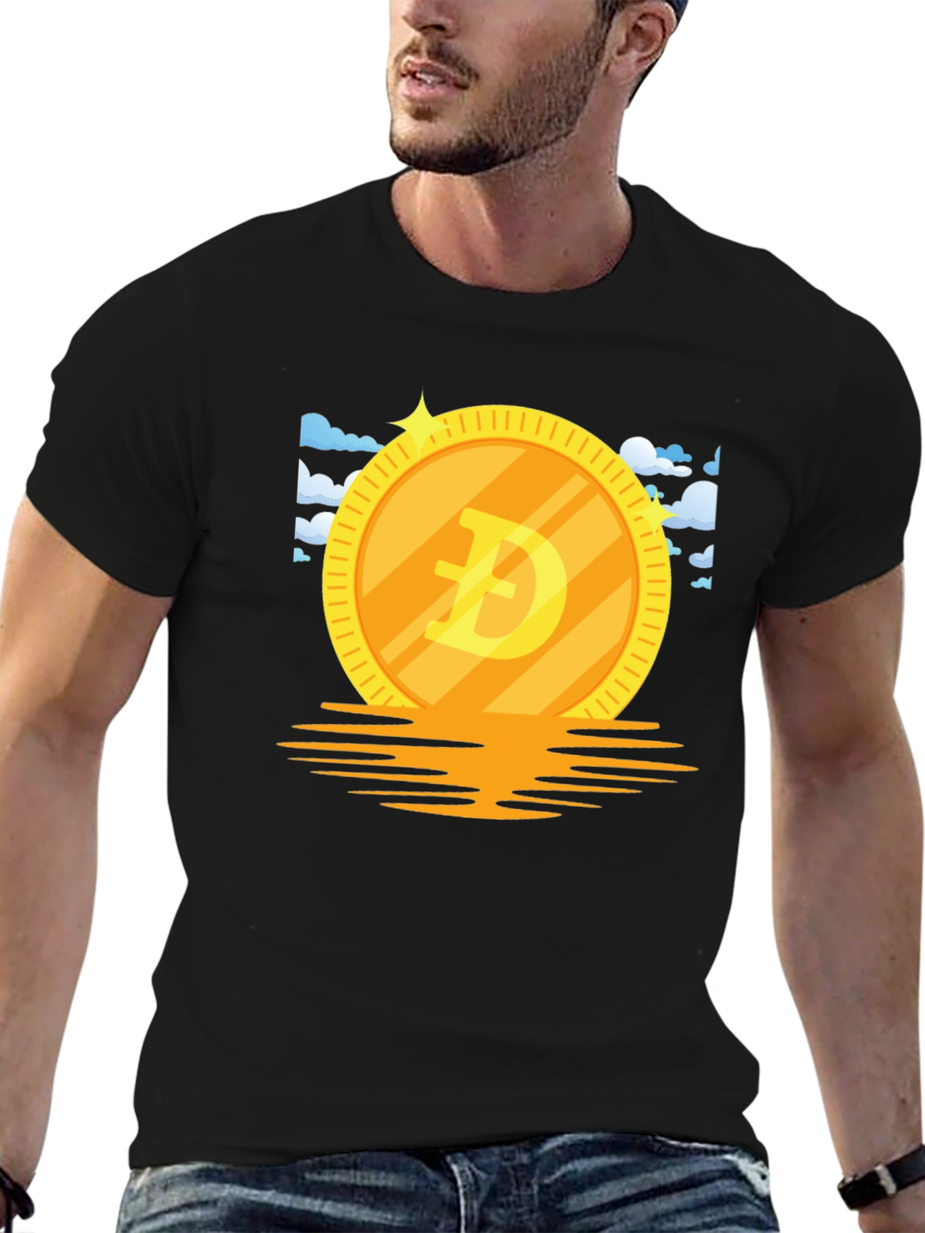 Doge Coin Graphic Tee - Crypto Currency Meme T-Shirt