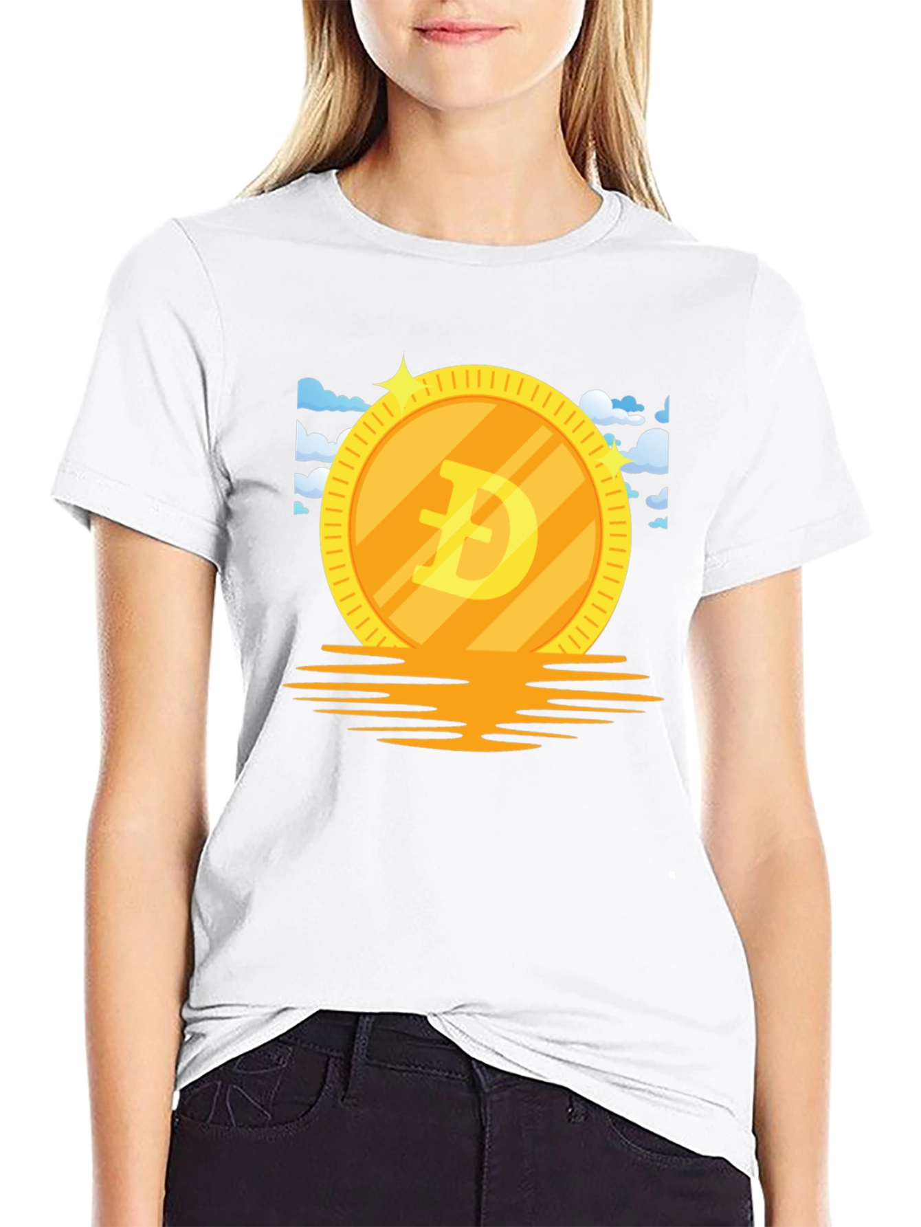 Doge Coin Graphic Tee - Crypto Currency Meme T-Shirt