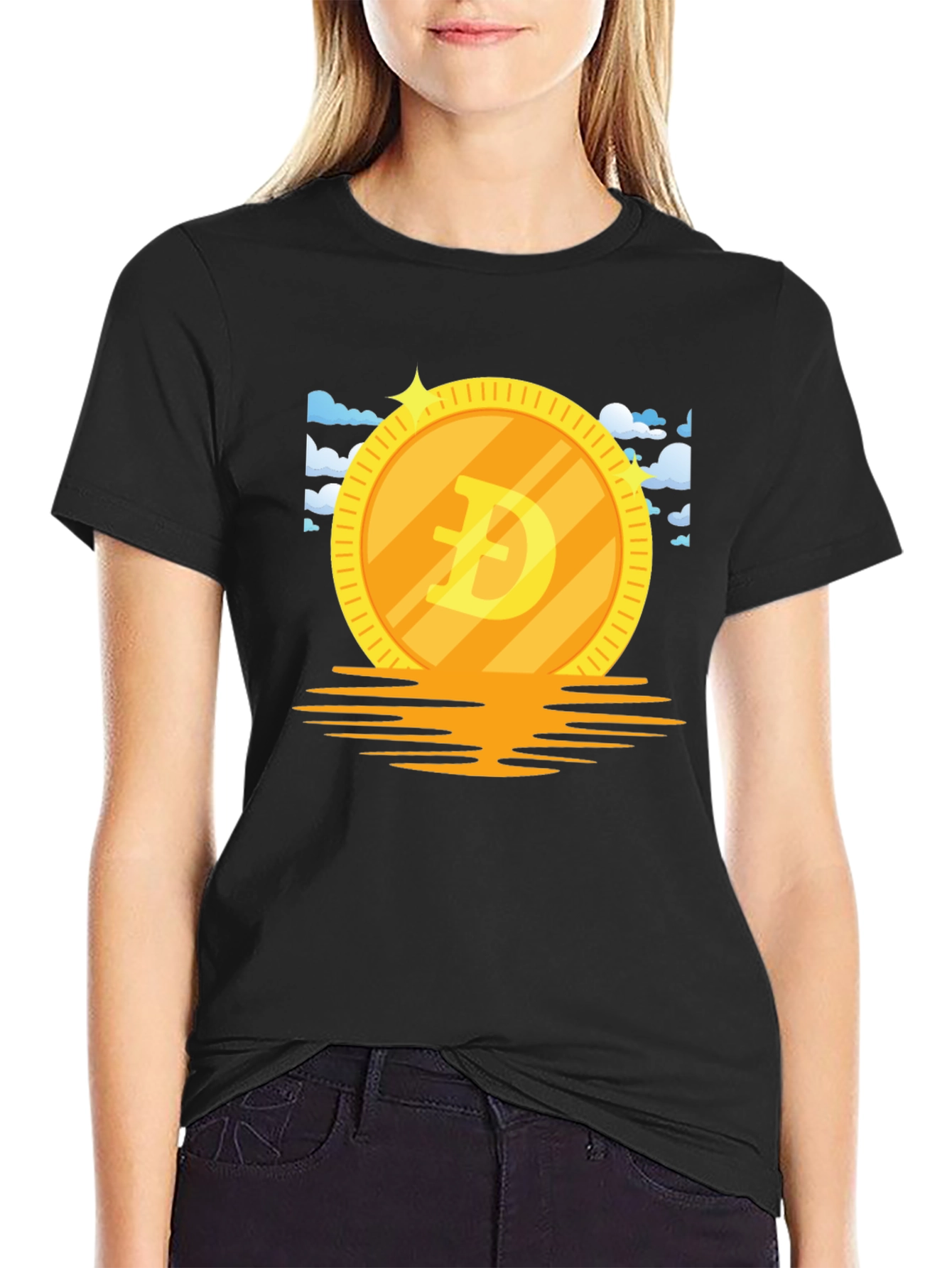 Doge Coin Graphic Tee - Crypto Currency Meme T-Shirt