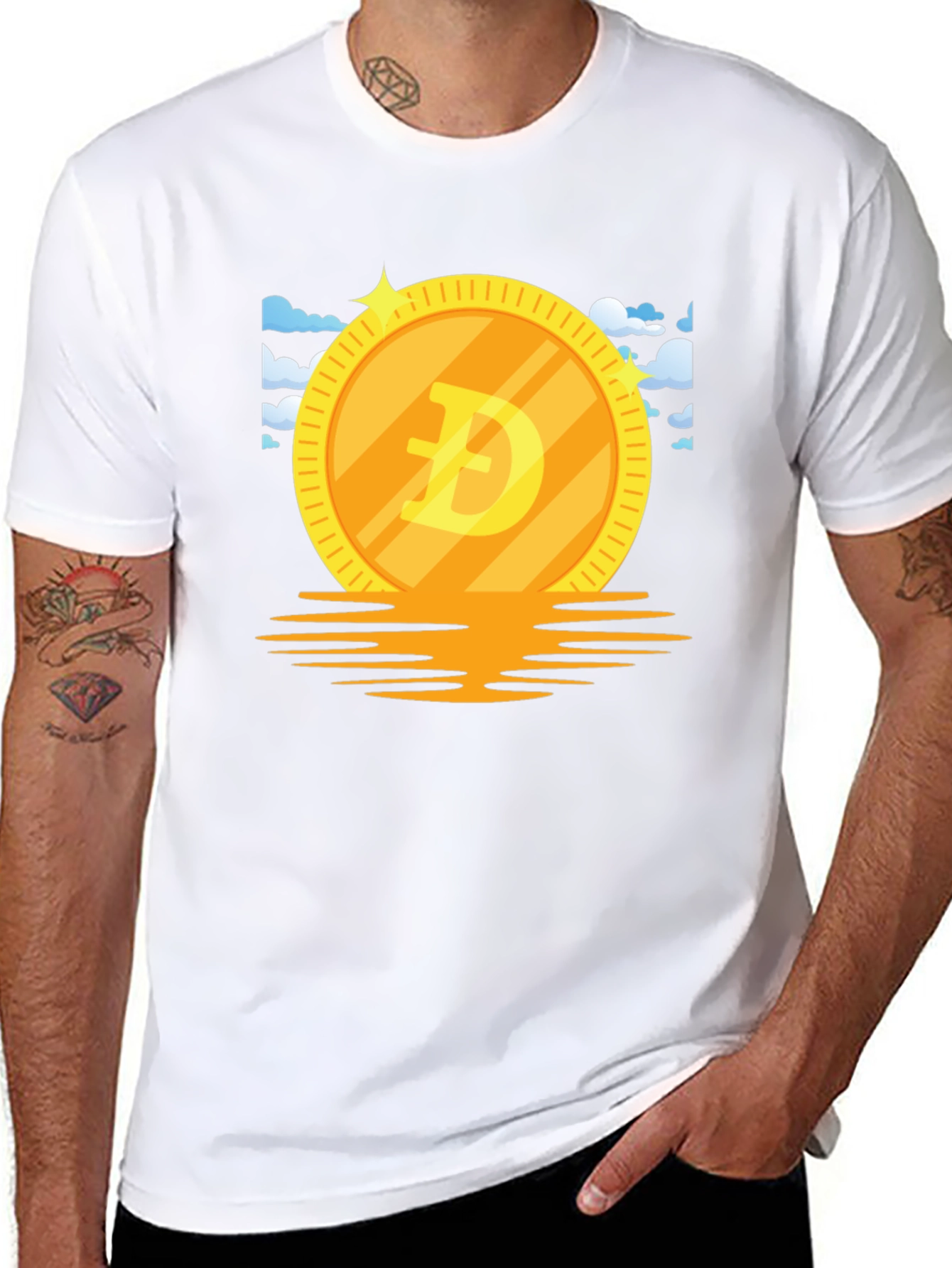 Doge Coin Graphic Tee - Crypto Currency Meme T-Shirt
