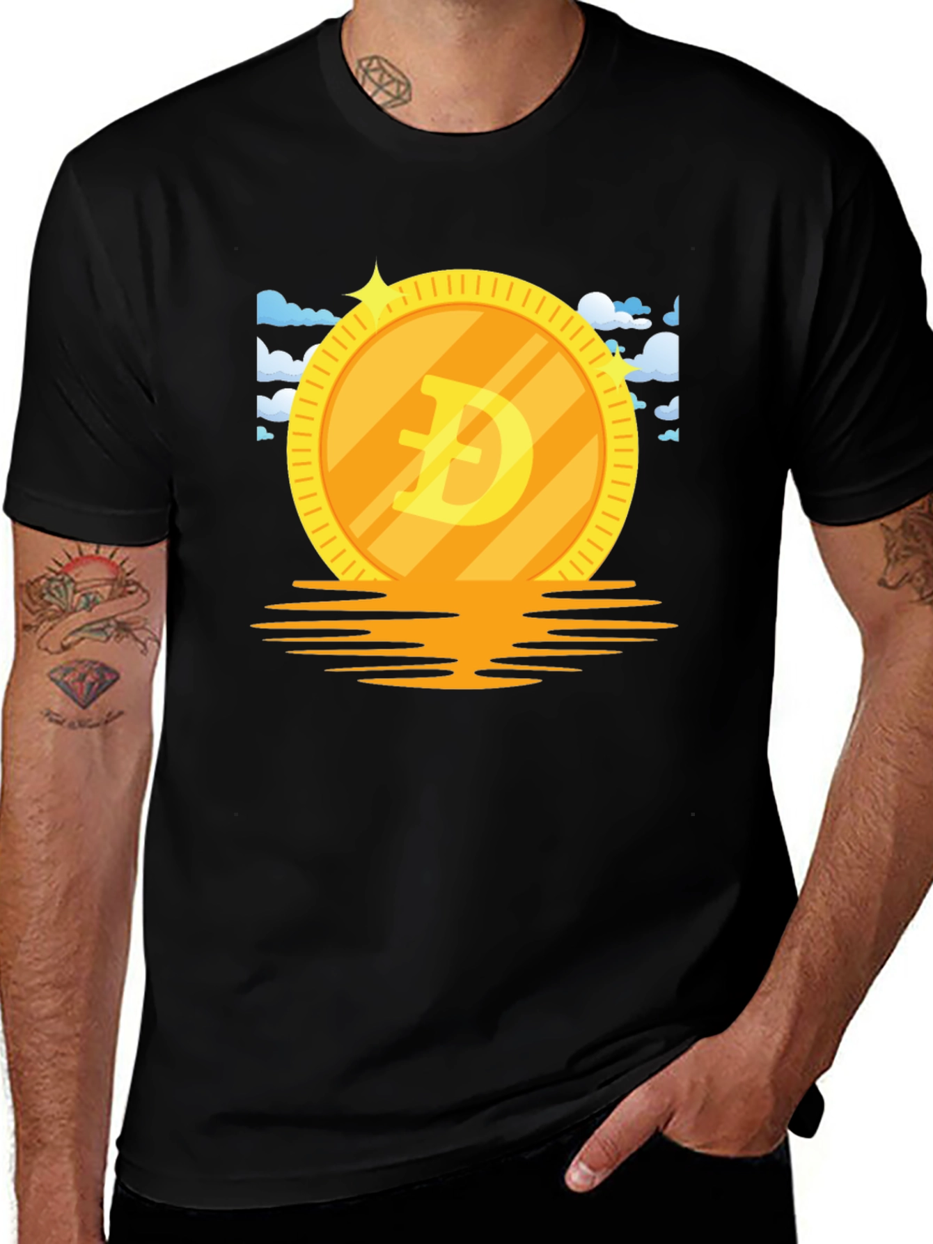 Doge Coin Graphic Tee - Crypto Currency Meme T-Shirt
