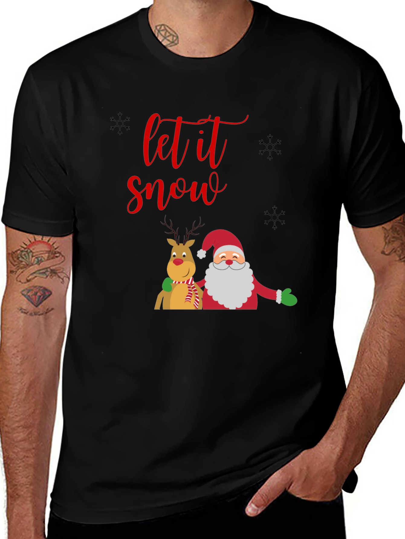 Festive Let it Snow Christmas T-Shirt