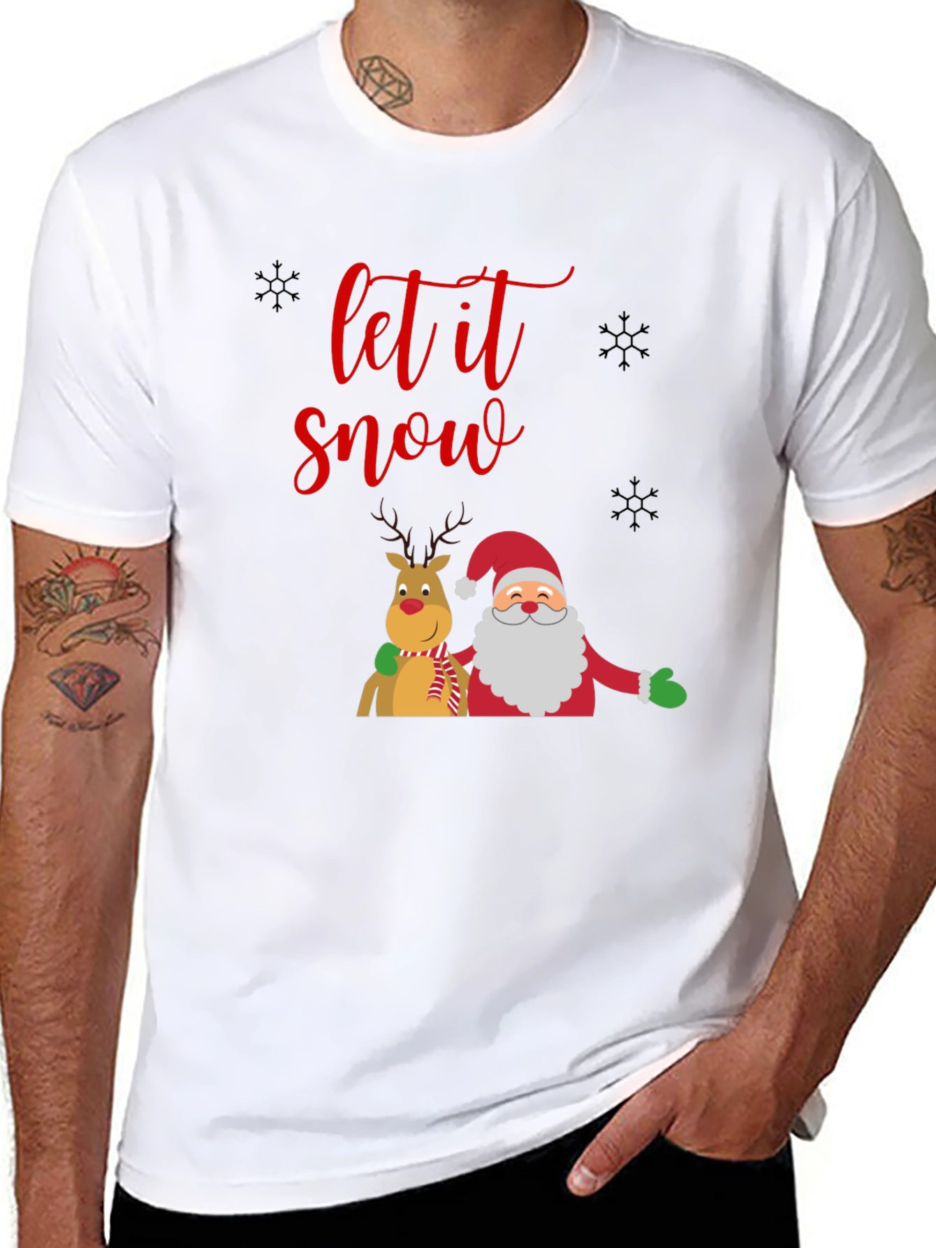 Festive Let it Snow Christmas T-Shirt