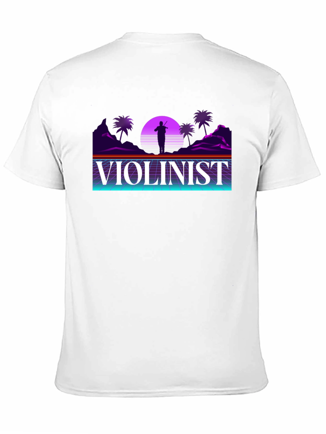 Synthwave Violinist Graphic Tee