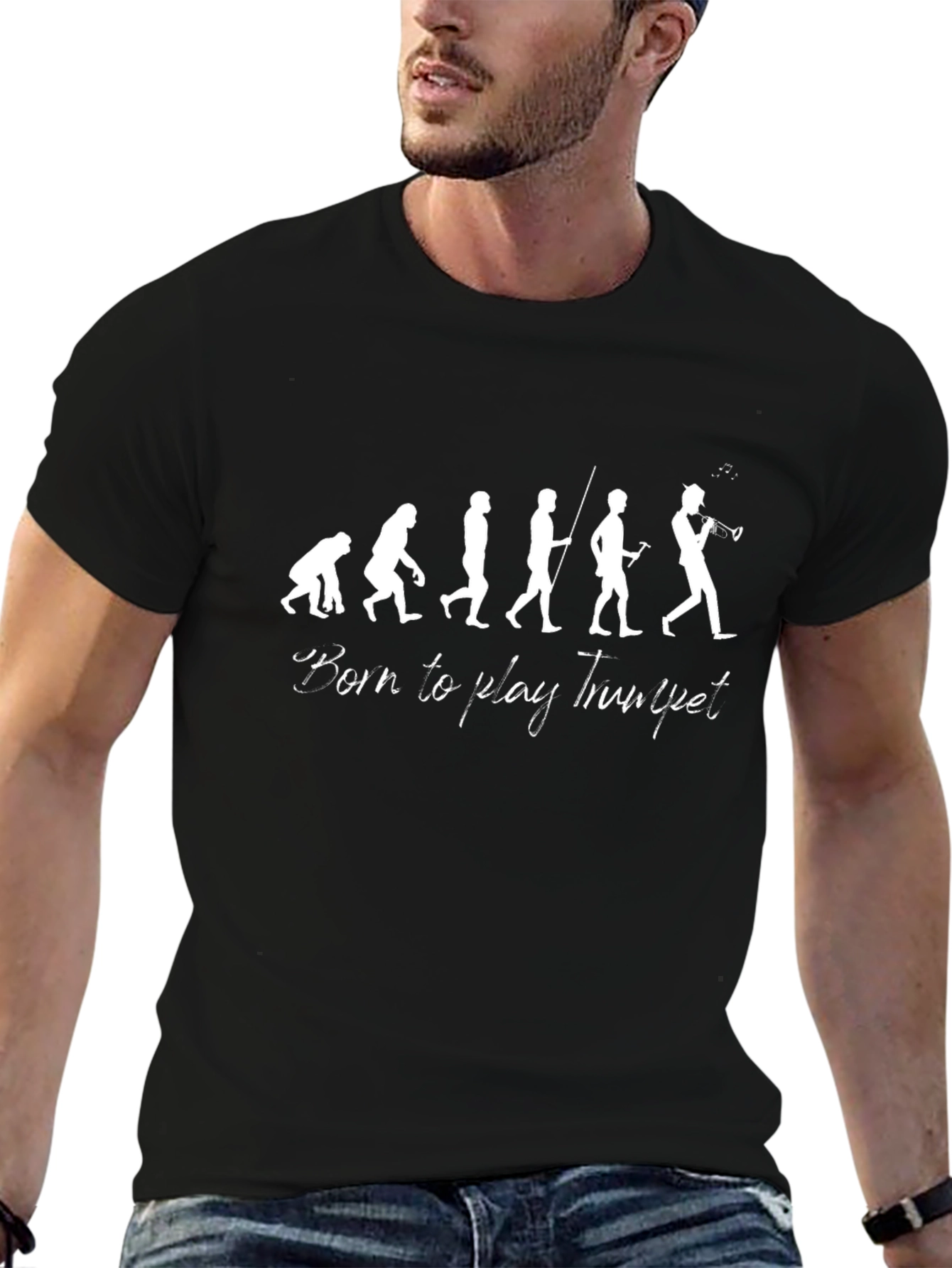 Born to Play Trumpet Evolution T-Shirt