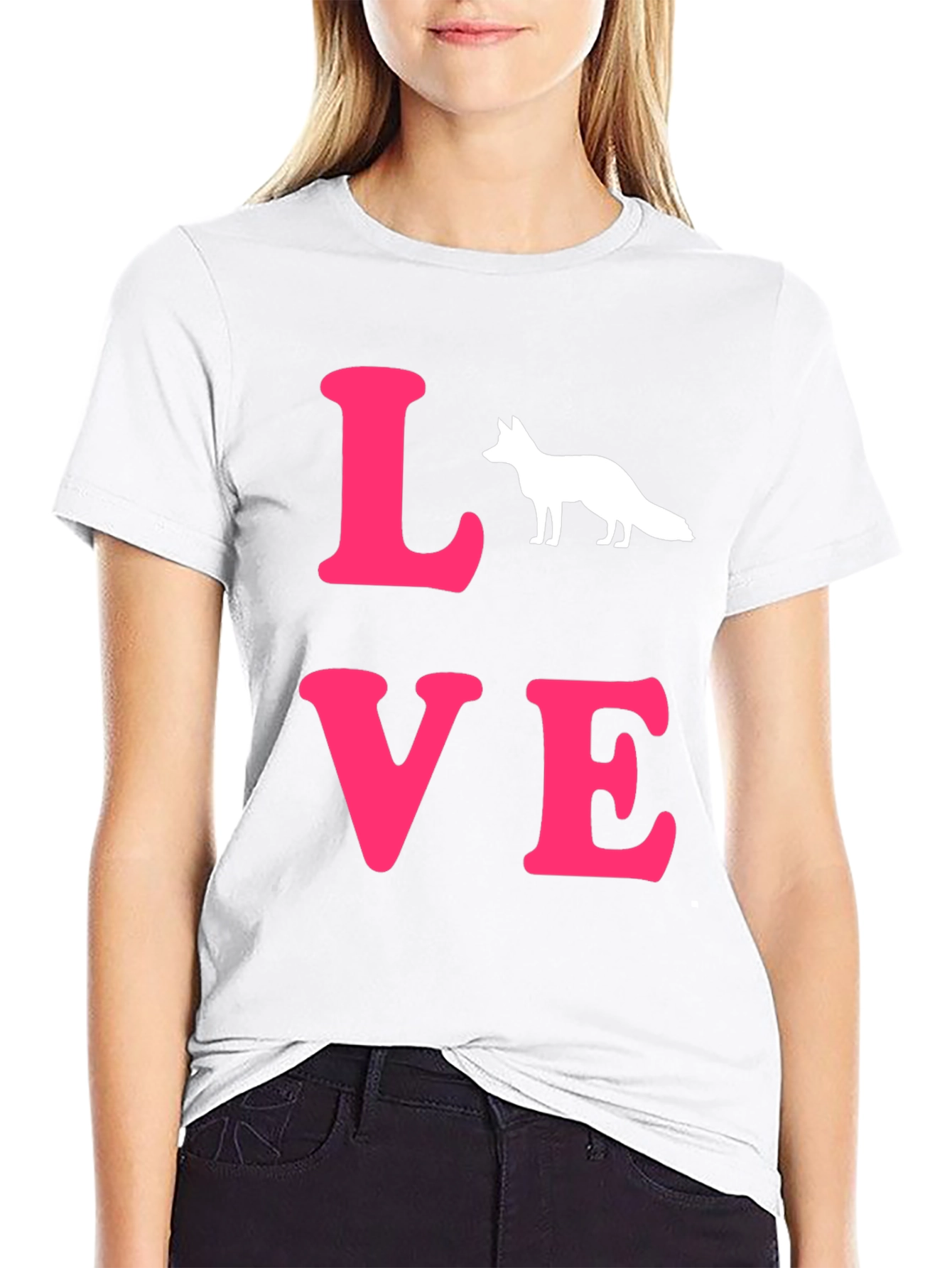 Love Foxes Black T-Shirt | Novelty Graphic Tee