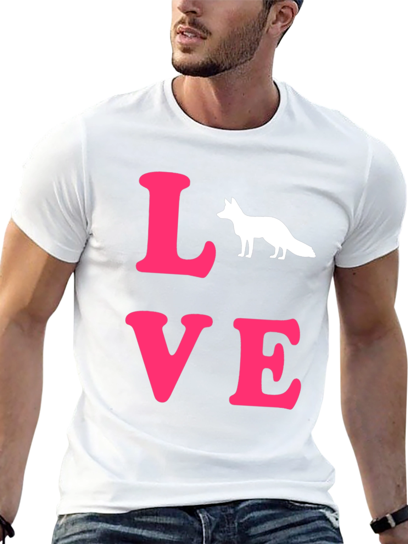 Love Foxes Black T-Shirt | Novelty Graphic Tee