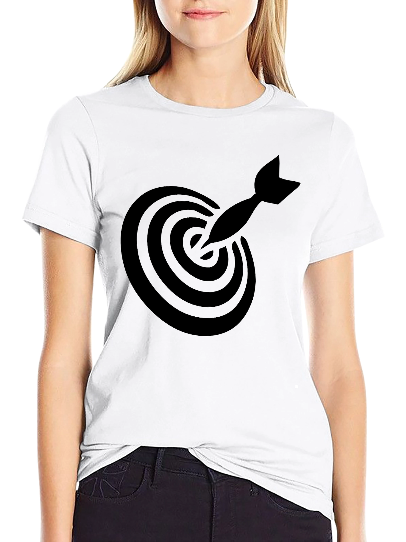 Target Dart T-Shirt - Black Graphic Tee