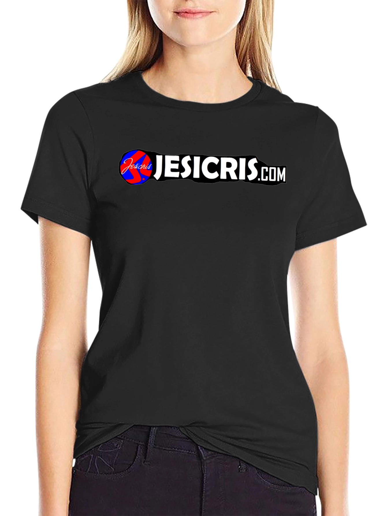 Jesicris.com Black Graphic Tee