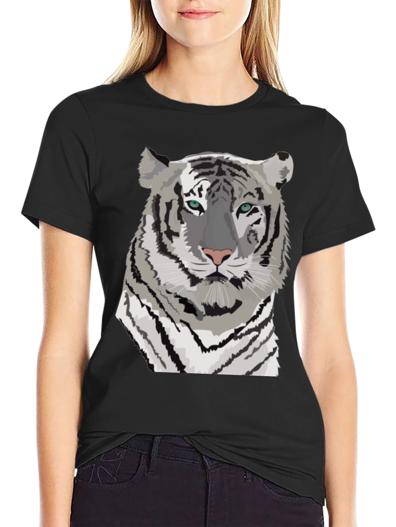 Tiger Graphic Tee - Cool Animal Print Shirt