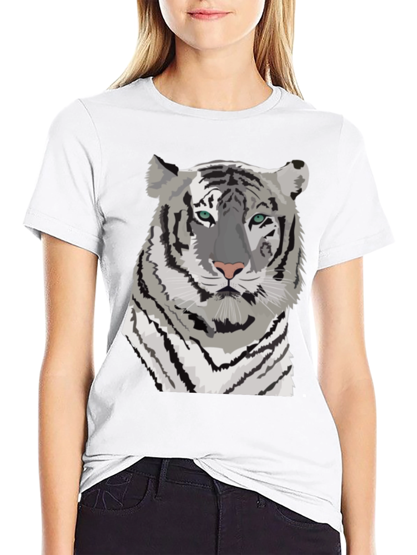 Tiger Graphic Tee - Cool Animal Print Shirt