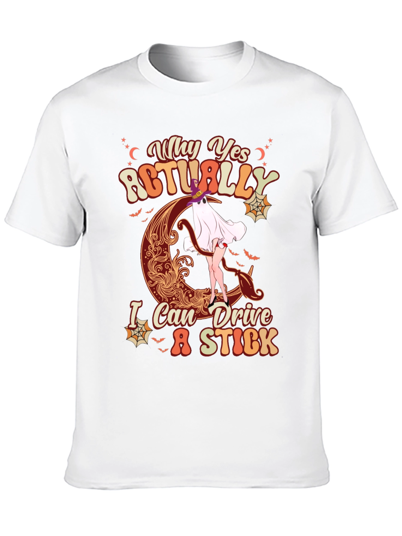 Halloween Witch Drive Stick T-Shirt