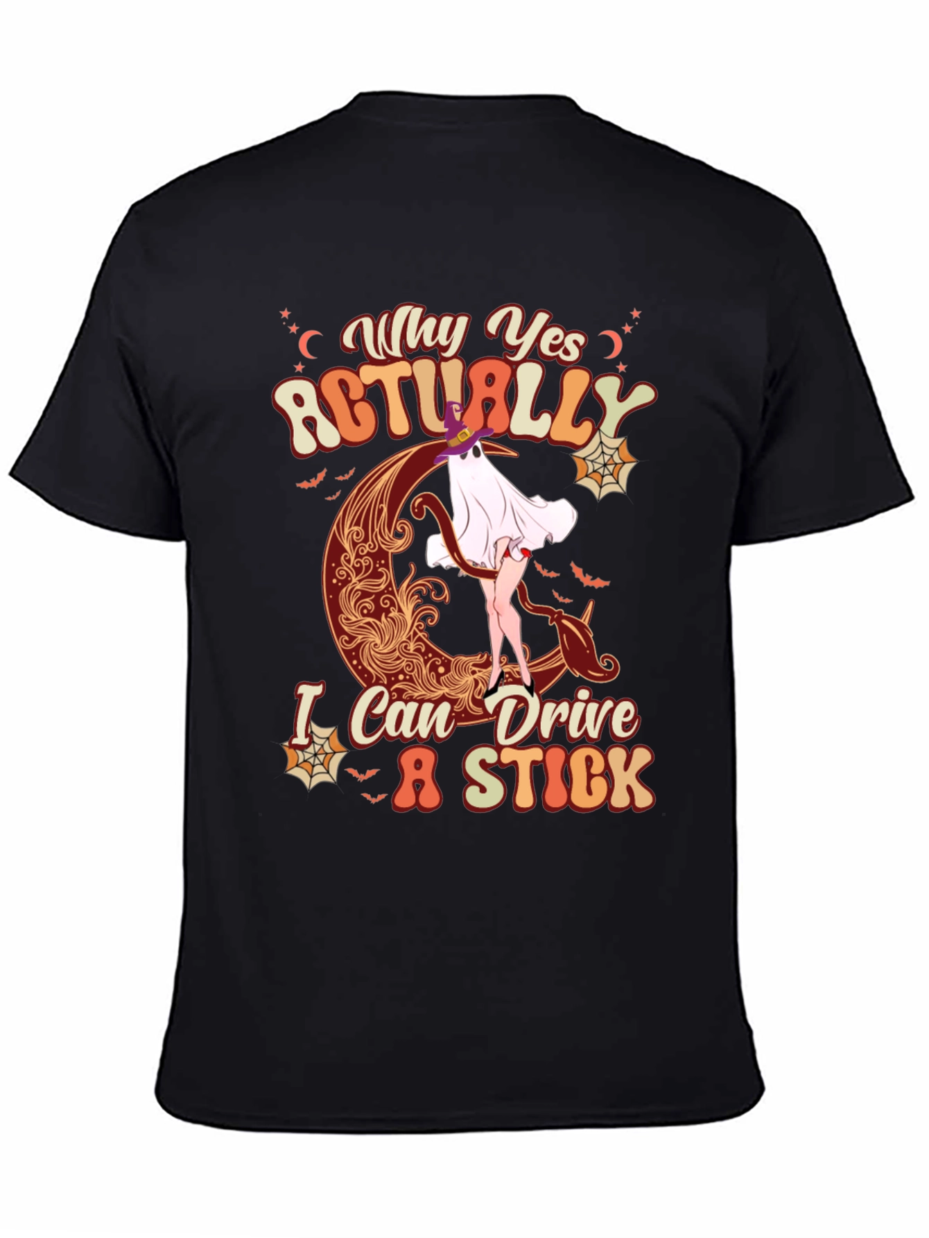 Halloween Witch Drive Stick T-Shirt