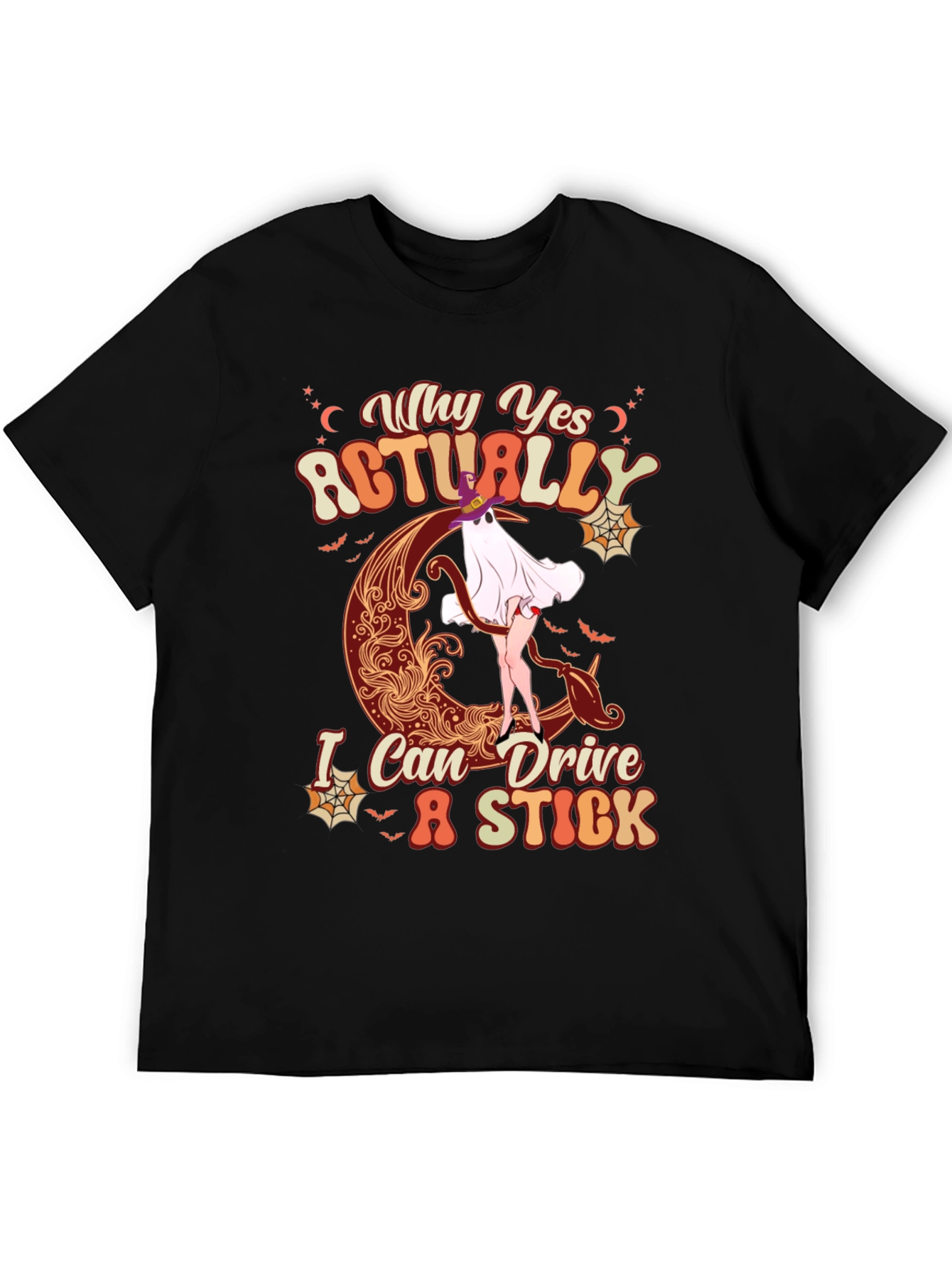 Halloween Witch Drive Stick T-Shirt