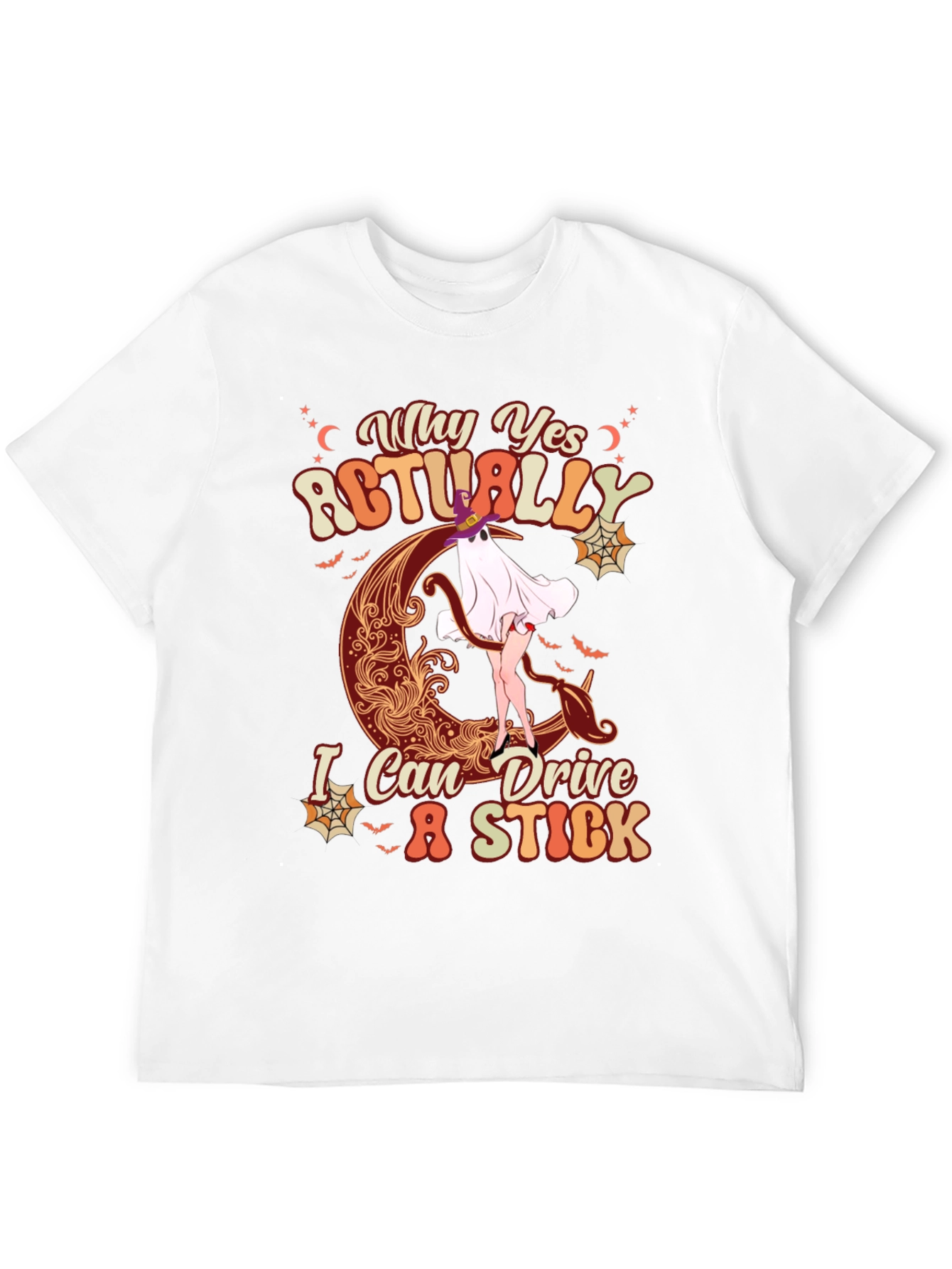 Halloween Witch Drive Stick T-Shirt