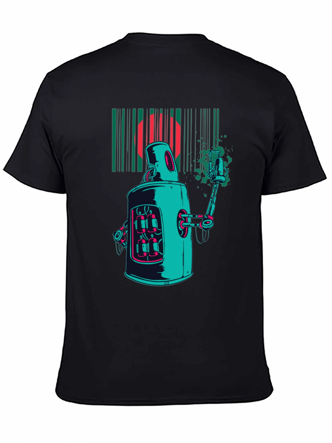 Retro Robot Graphic T-Shirt - Unique Design