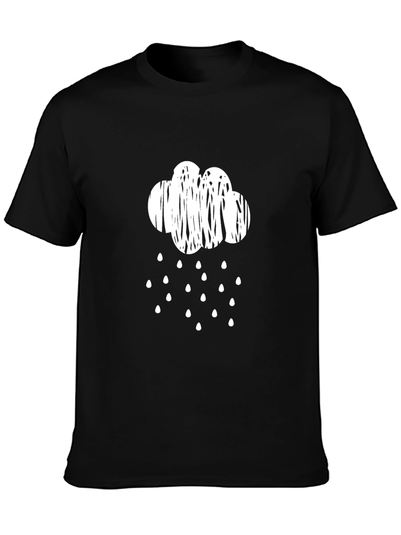 Rainy Day Cloud T-Shirt - Black