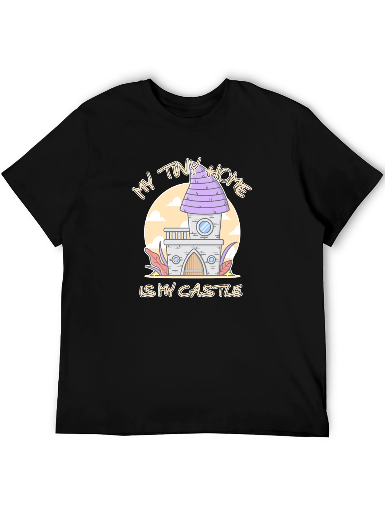 My Tiny Home Is My Castle Black T-Shirt