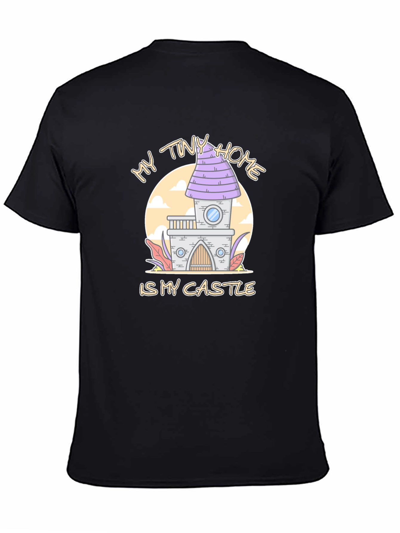 My Tiny Home Is My Castle Black T-Shirt
