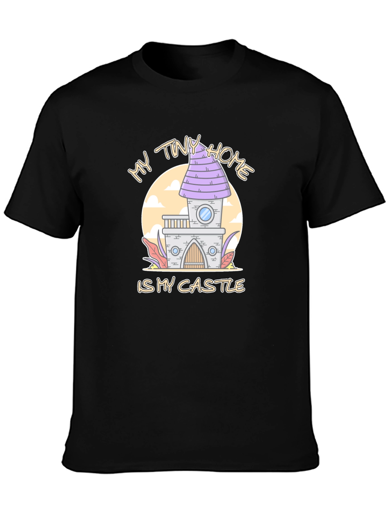 My Tiny Home Is My Castle Black T-Shirt