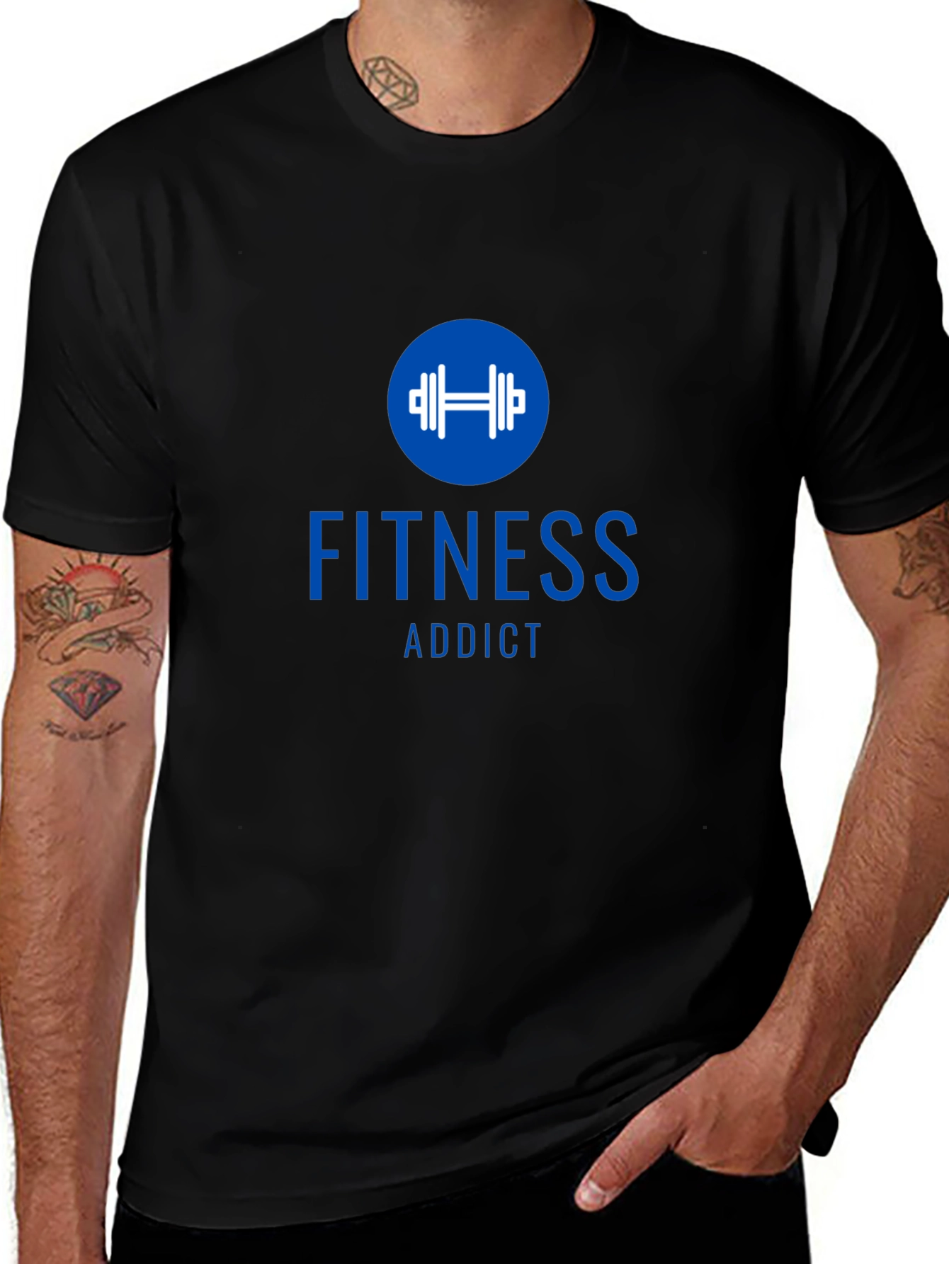 Fitness Addict Black T-Shirt