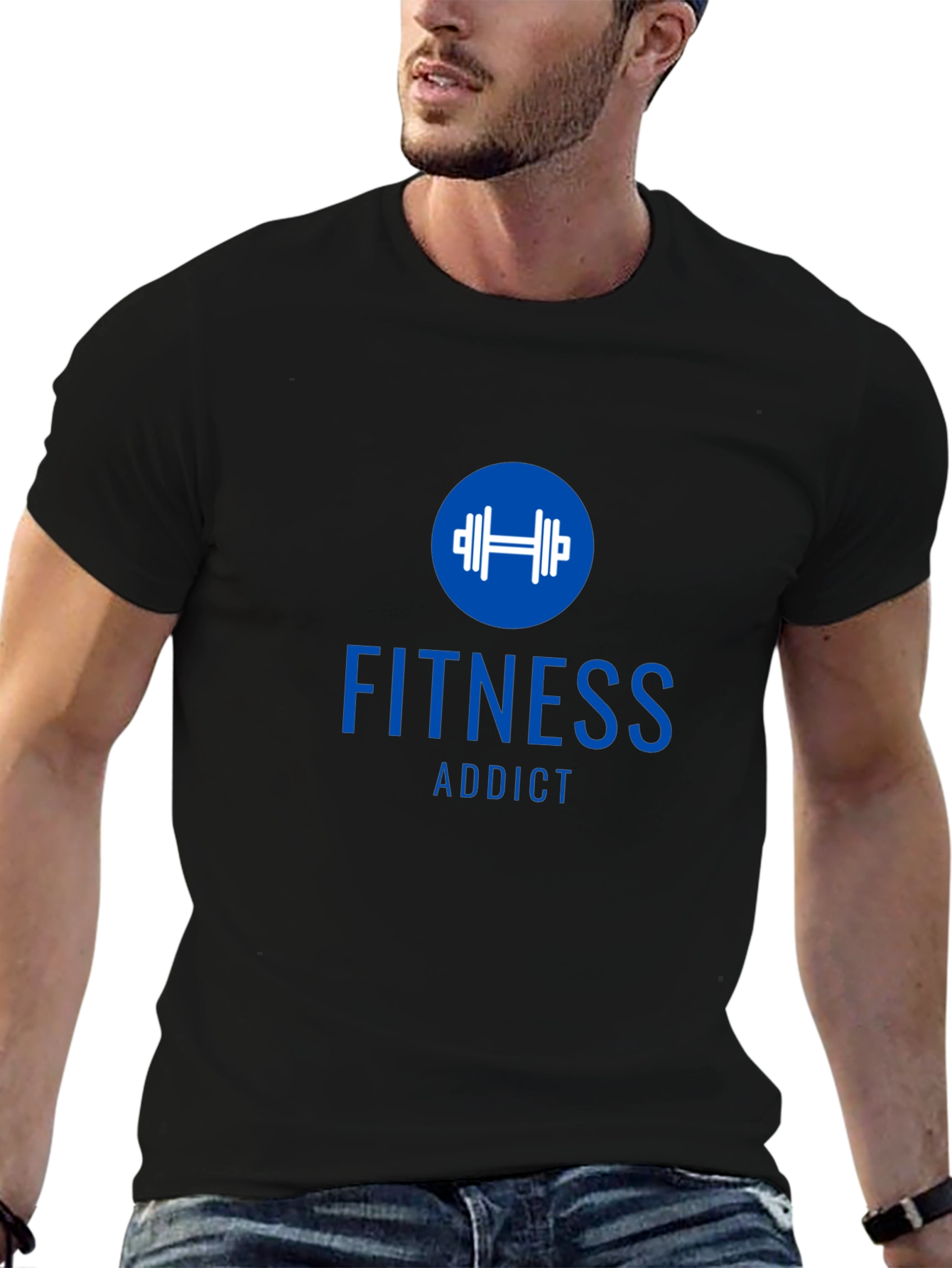 Fitness Addict Black T-Shirt