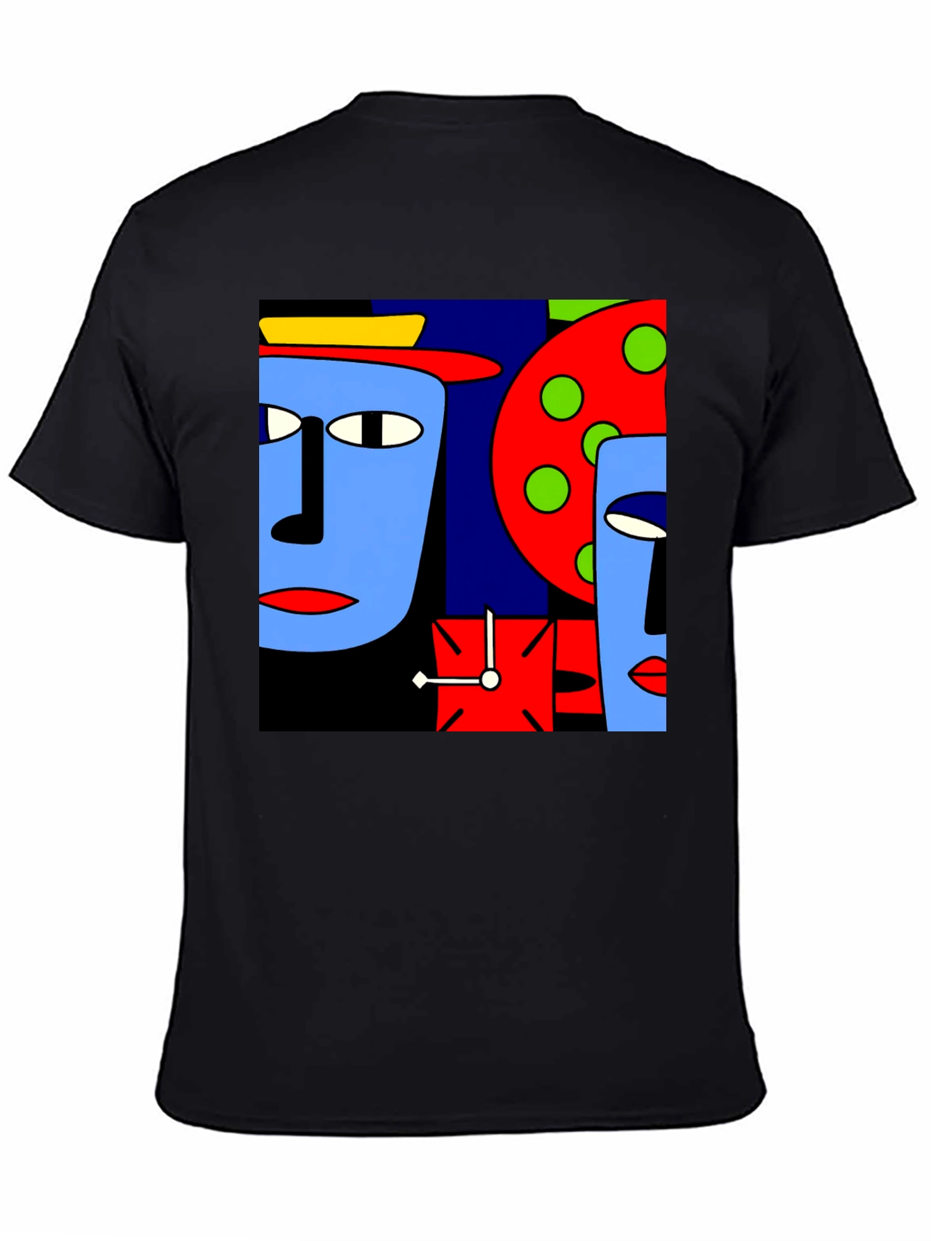 Abstract Faces Graphic T-Shirt - Modern Art Tee