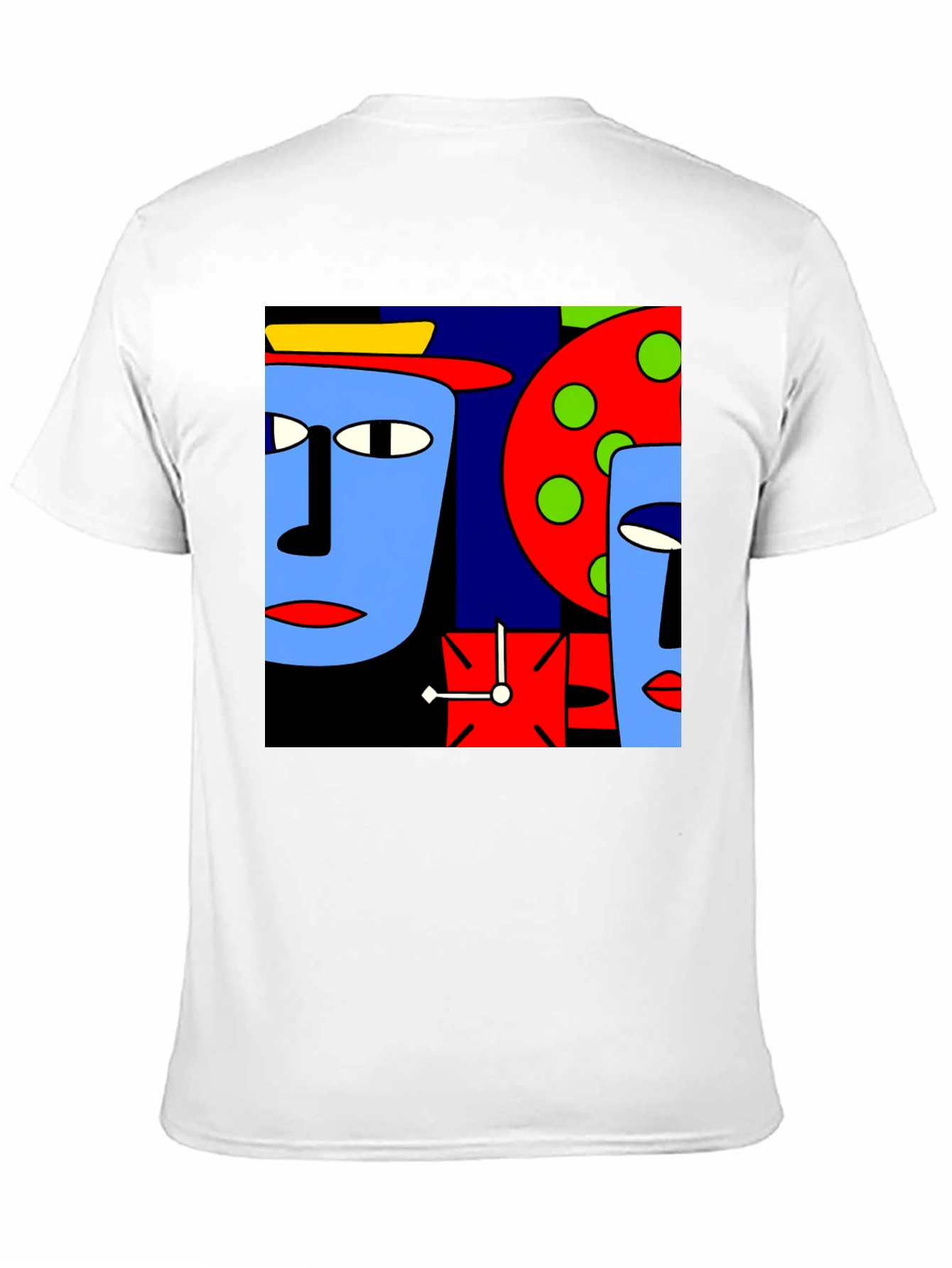 Abstract Faces Graphic T-Shirt - Modern Art Tee