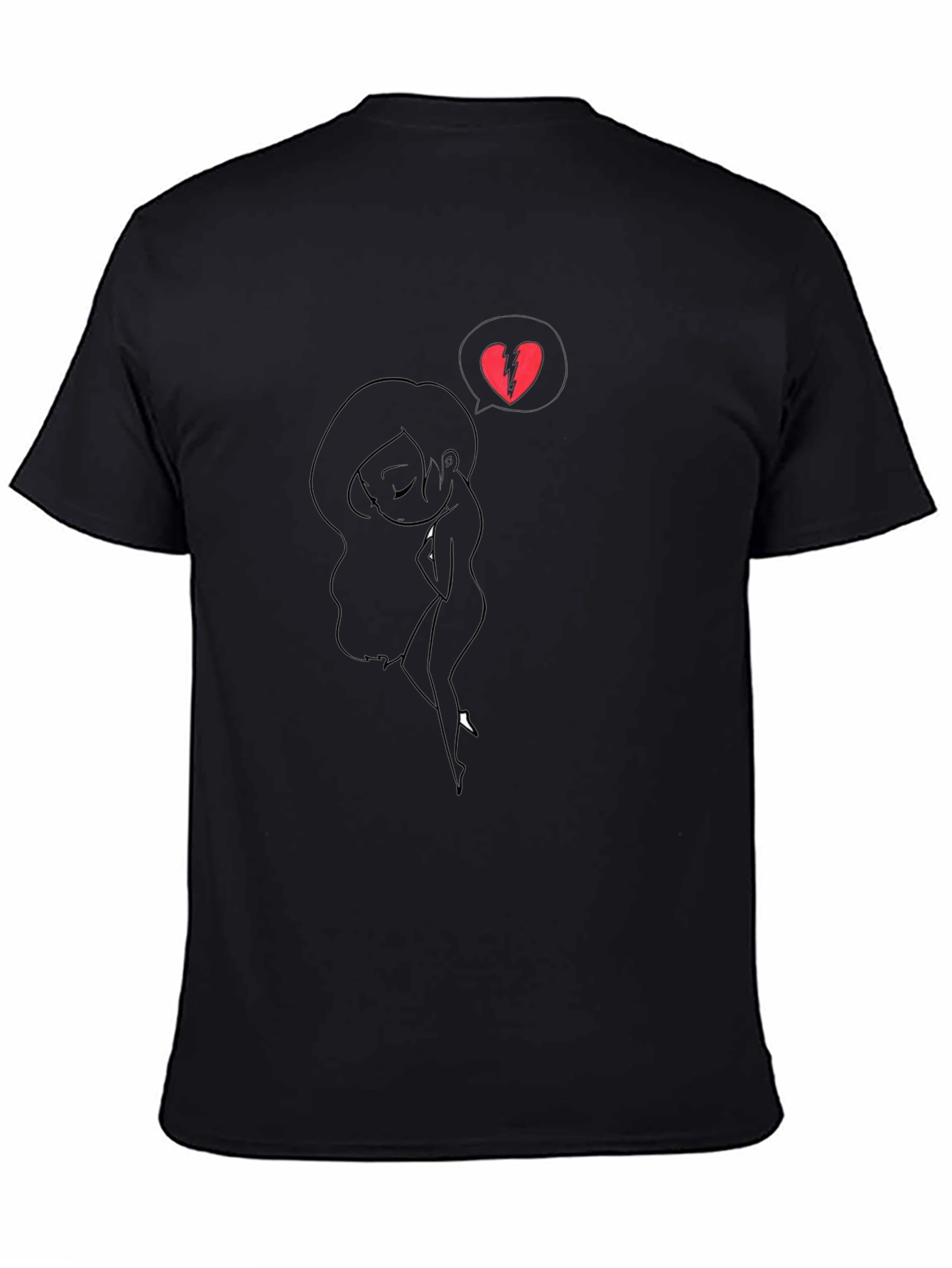 Broken Heart Silhouette T-Shirt