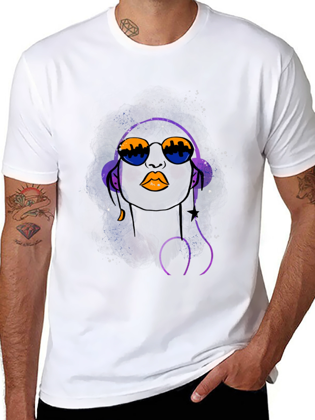 Abstract Woman Graphic Tee