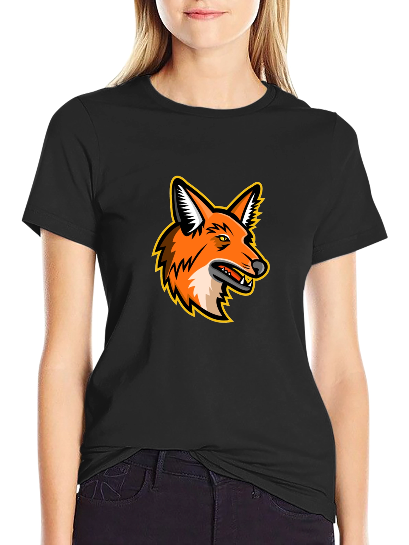 Fox Graphic T-Shirt - Mens Black Tee