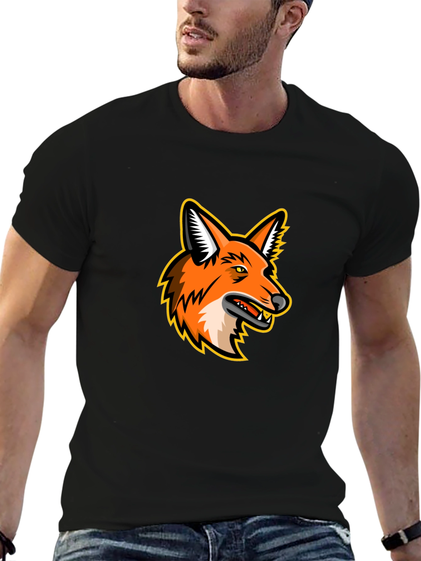 Fox Graphic T-Shirt - Mens Black Tee
