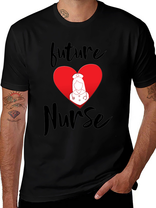Future Nurse T-Shirt - Black Graphic Tee