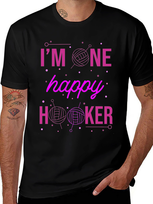 Im One Happy Hooker Black T-Shirt